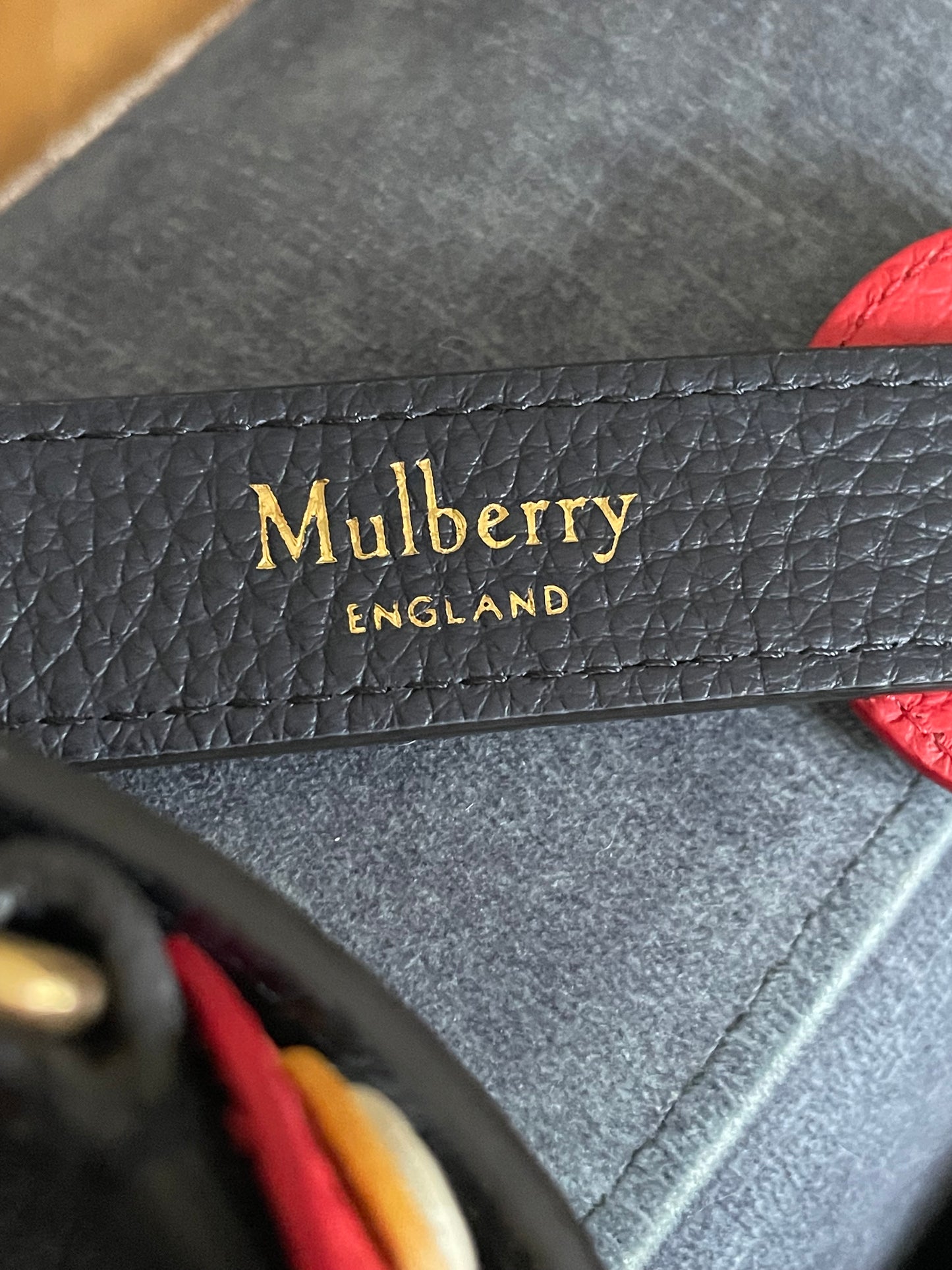 Preloved Mulberry Geometric Handbag Strap
