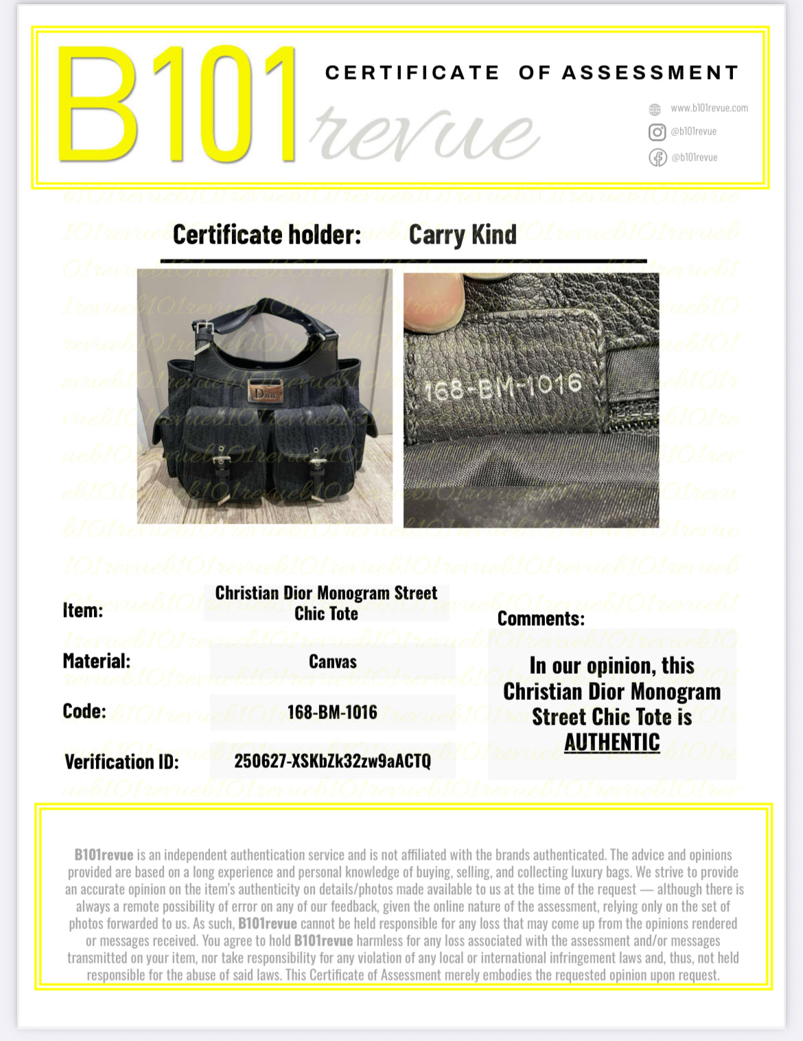 Preloved Vintage Dior Diorissimo Cargo Shoulder Bag