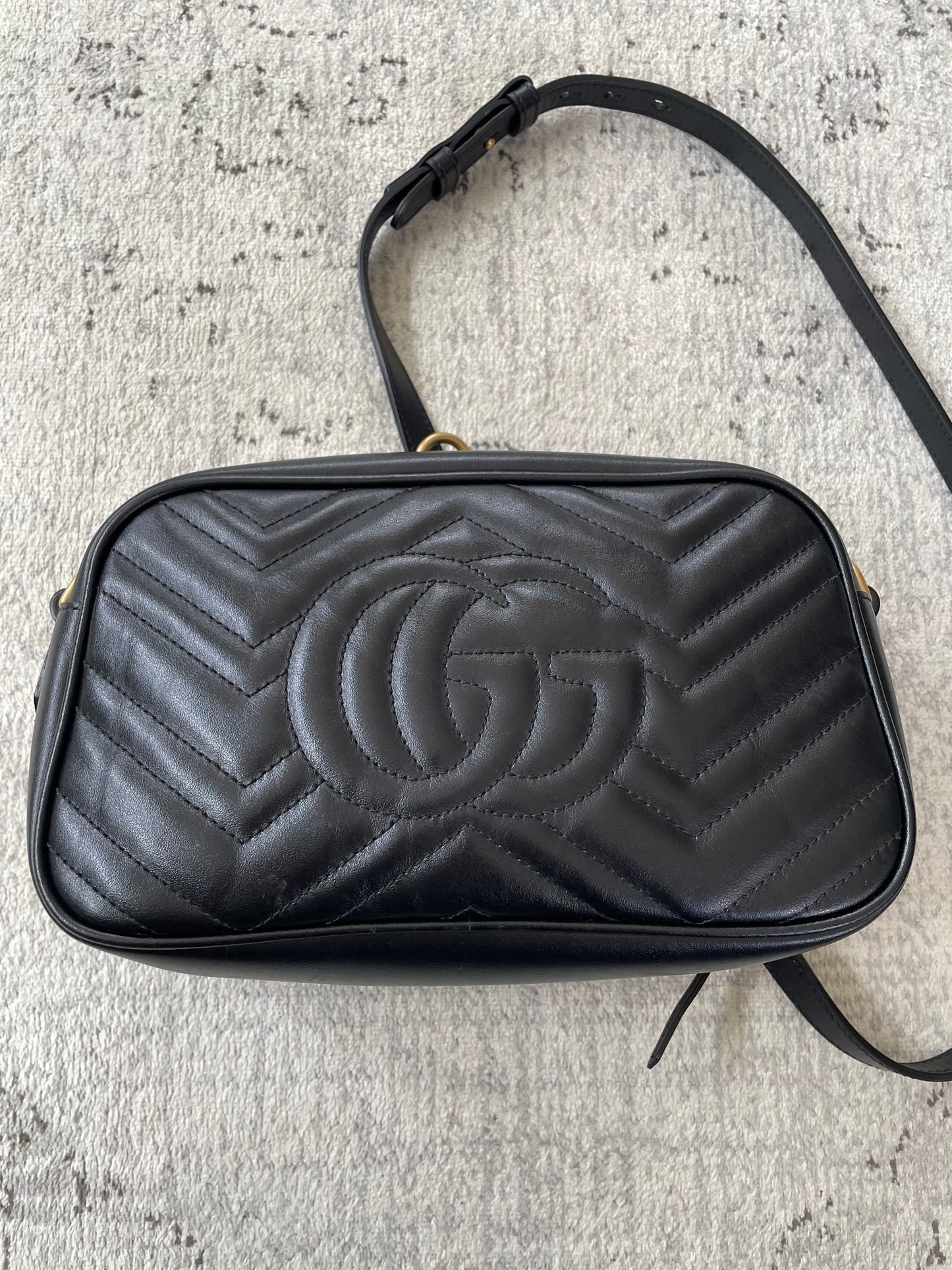 Preloved Gucci Marmont Shoulder Bag, Small