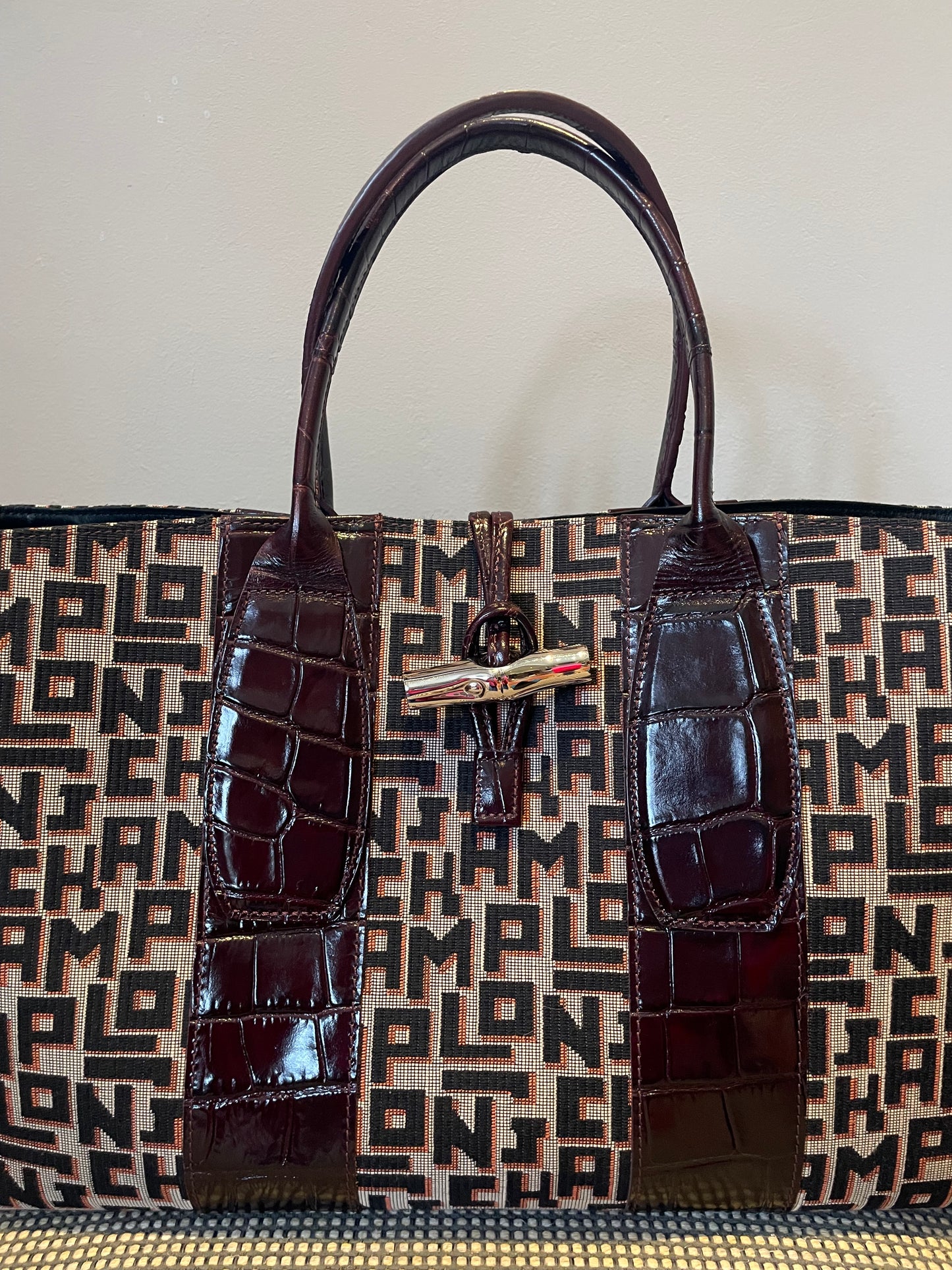 Preloved Longchamp Roseau Shopping Tote