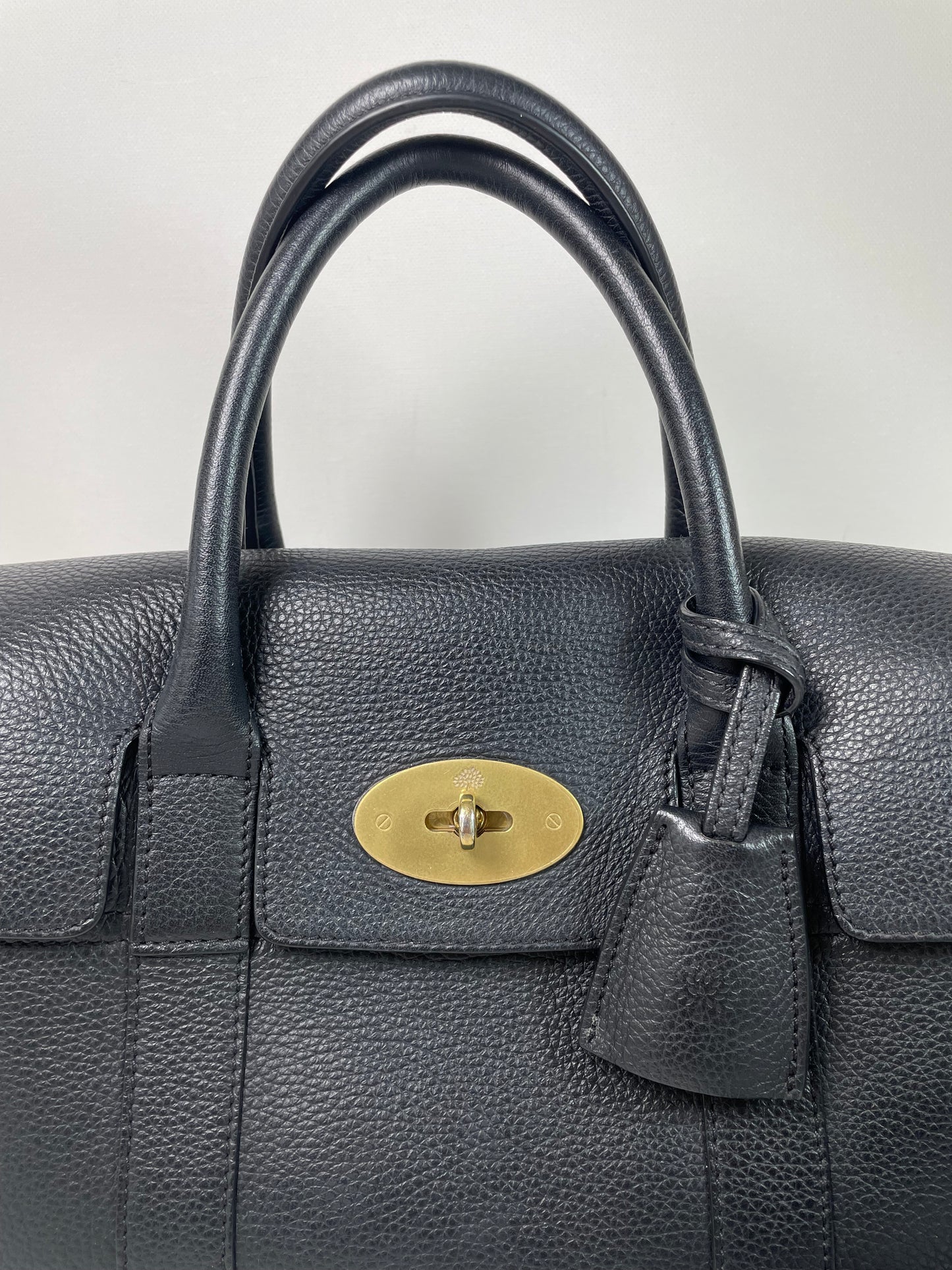 Preloved Mulberry Bayswater Satchel Bag with Long Strap, Small