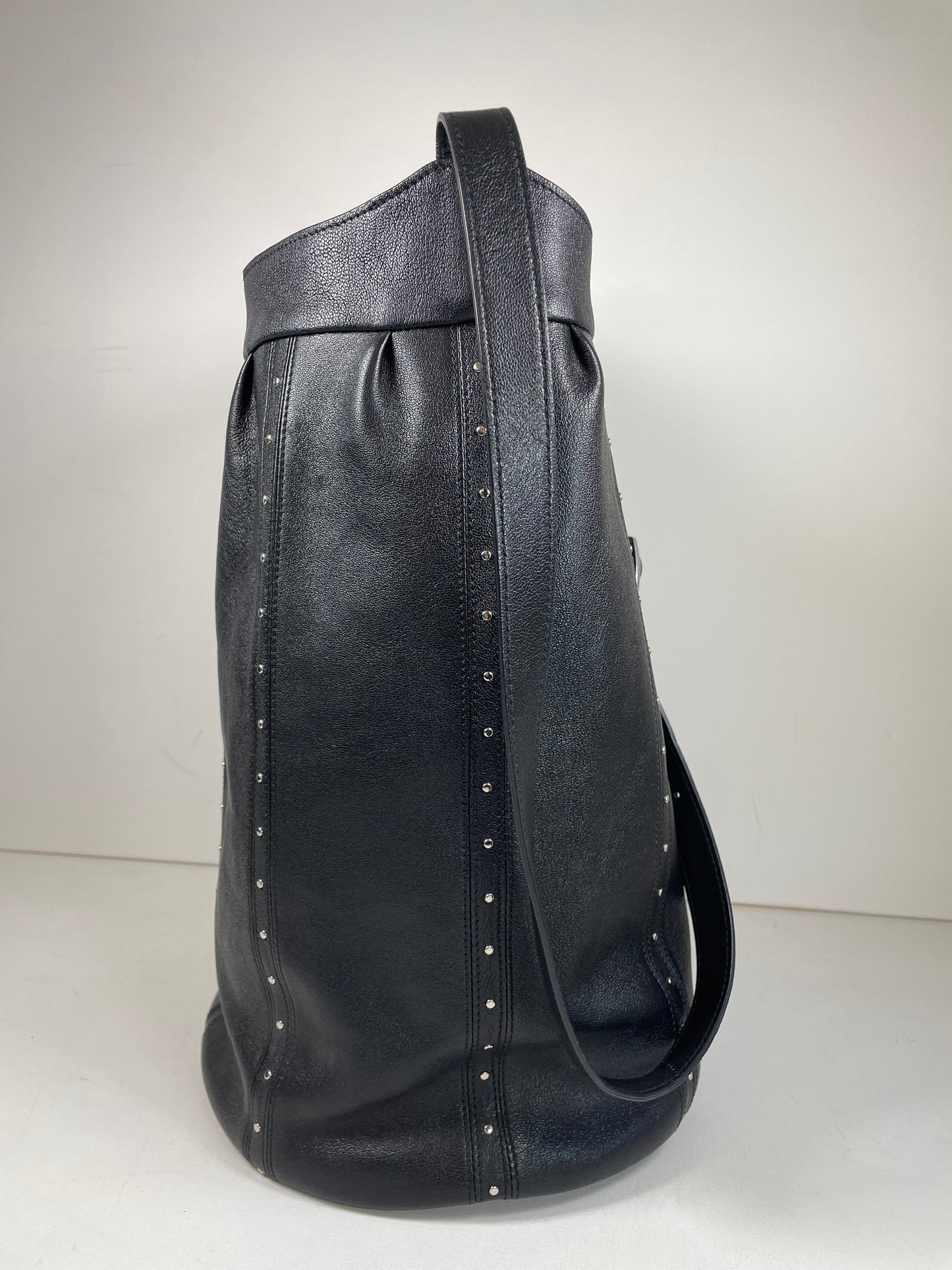 Preloved Celine Studded Shoulder Bucket Bag