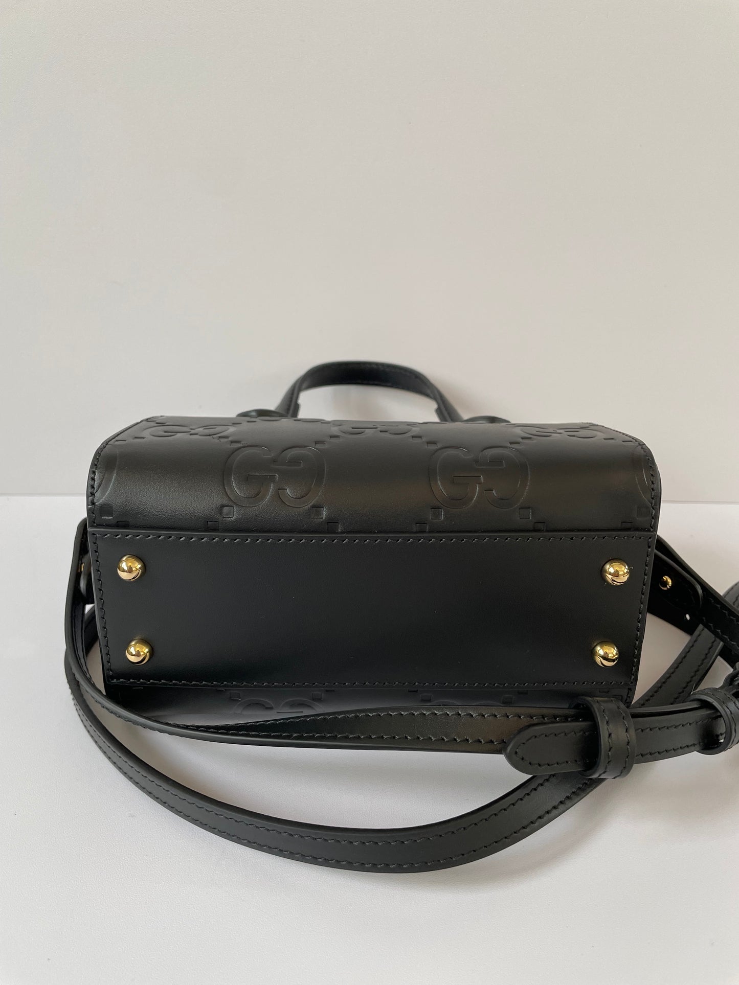 Preloved Gucci Boston Bag Crossbody Bag, Super Mini