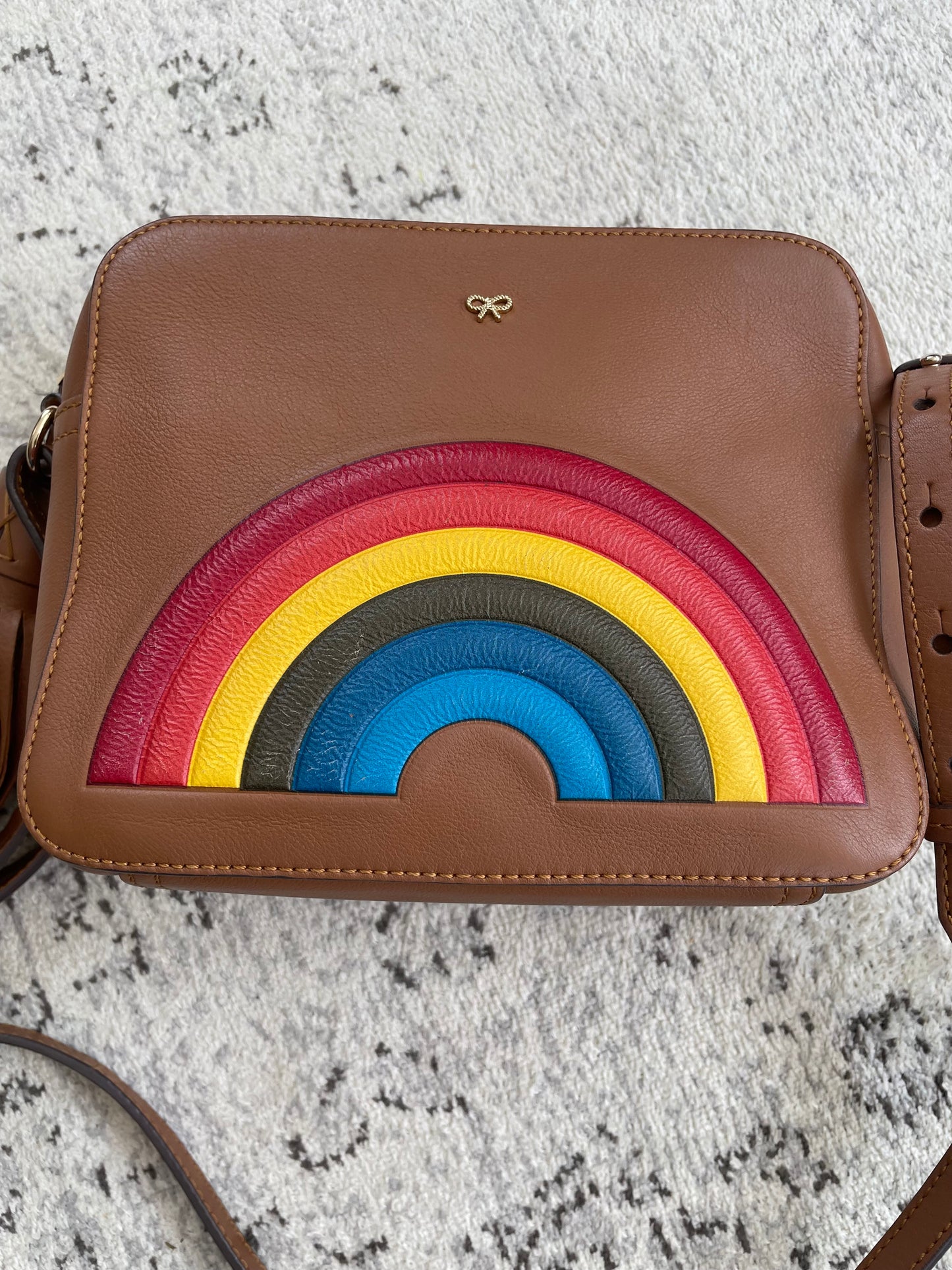 Preloved Anya Hindmarch Rainbow Crossbody Bag