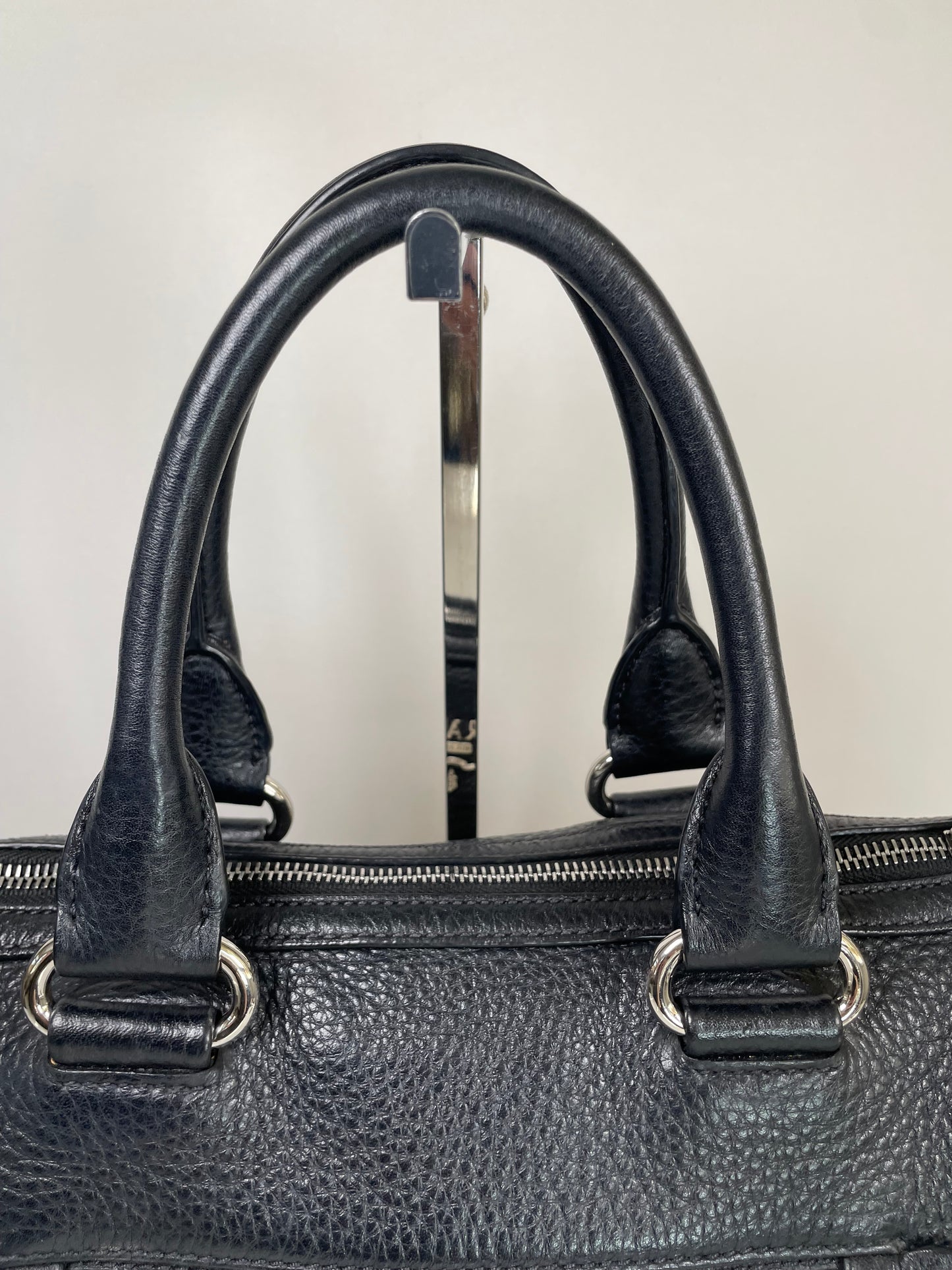 Preloved Prada Vitello Daino Bauletto Bag, Small