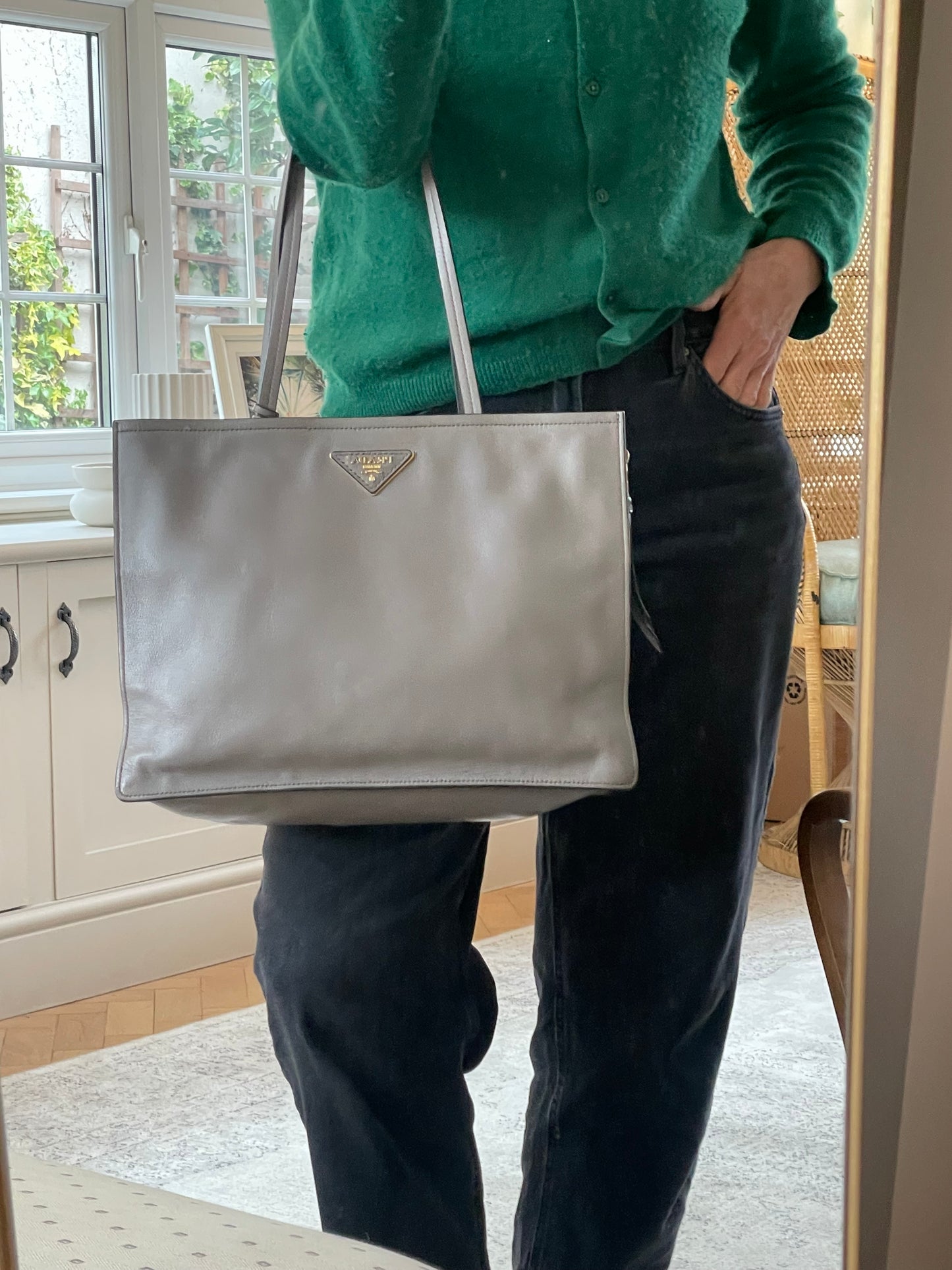 Preloved Prada Shoulder Tote Bag