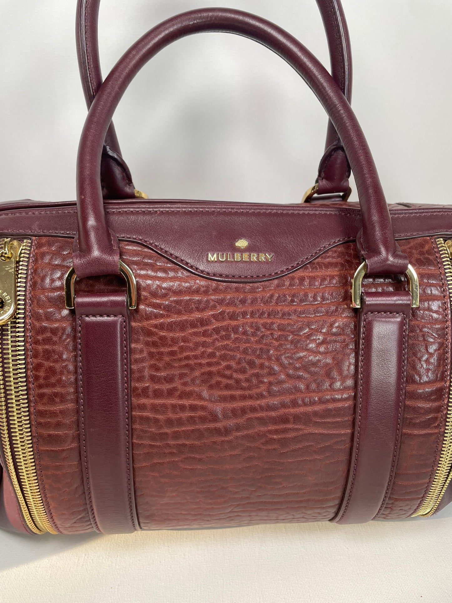 Preloved Mulberry Tasha Boston Bag