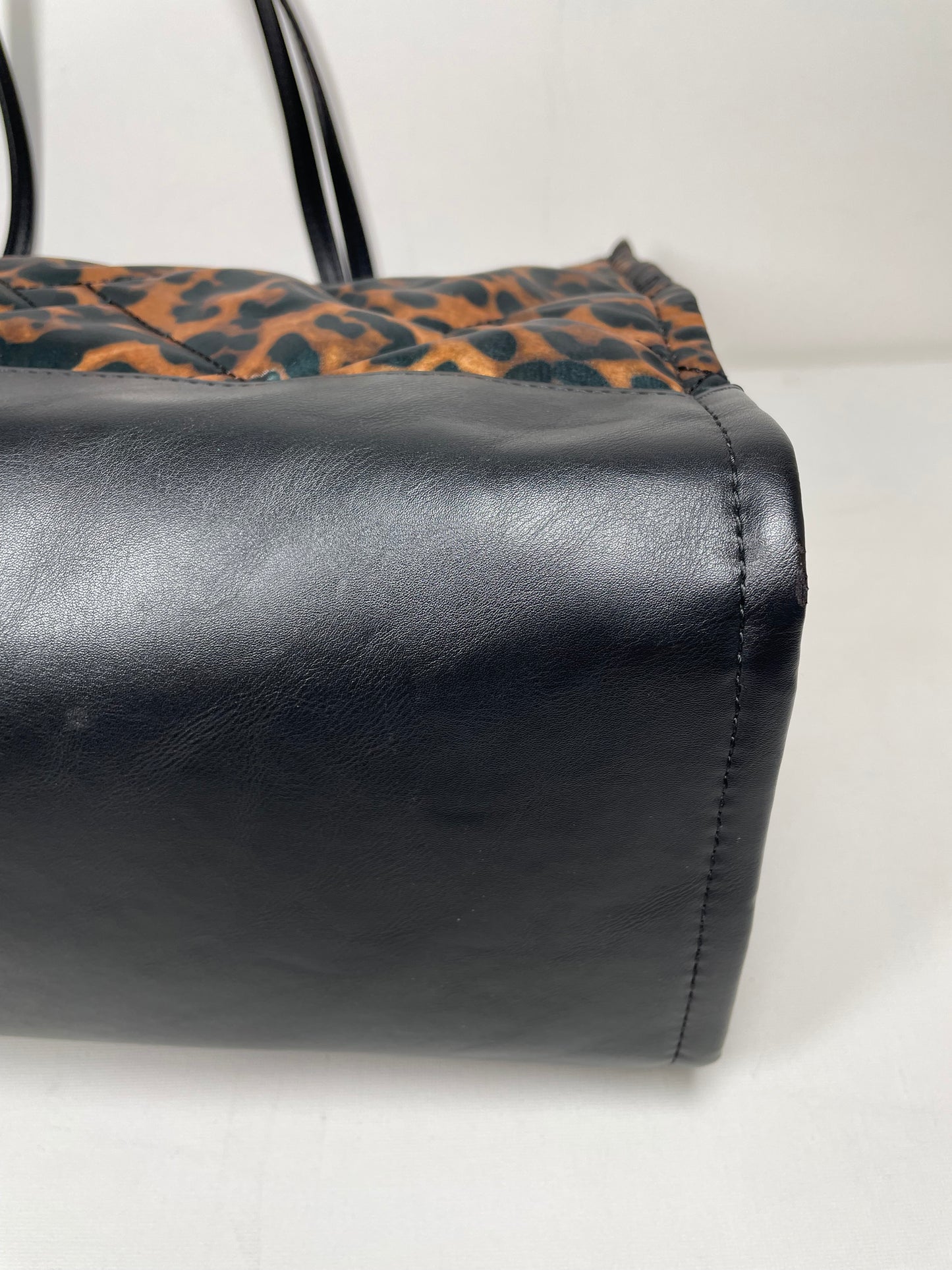 Preloved Kurt Geiger Leopard Print Shopping Tote Bag