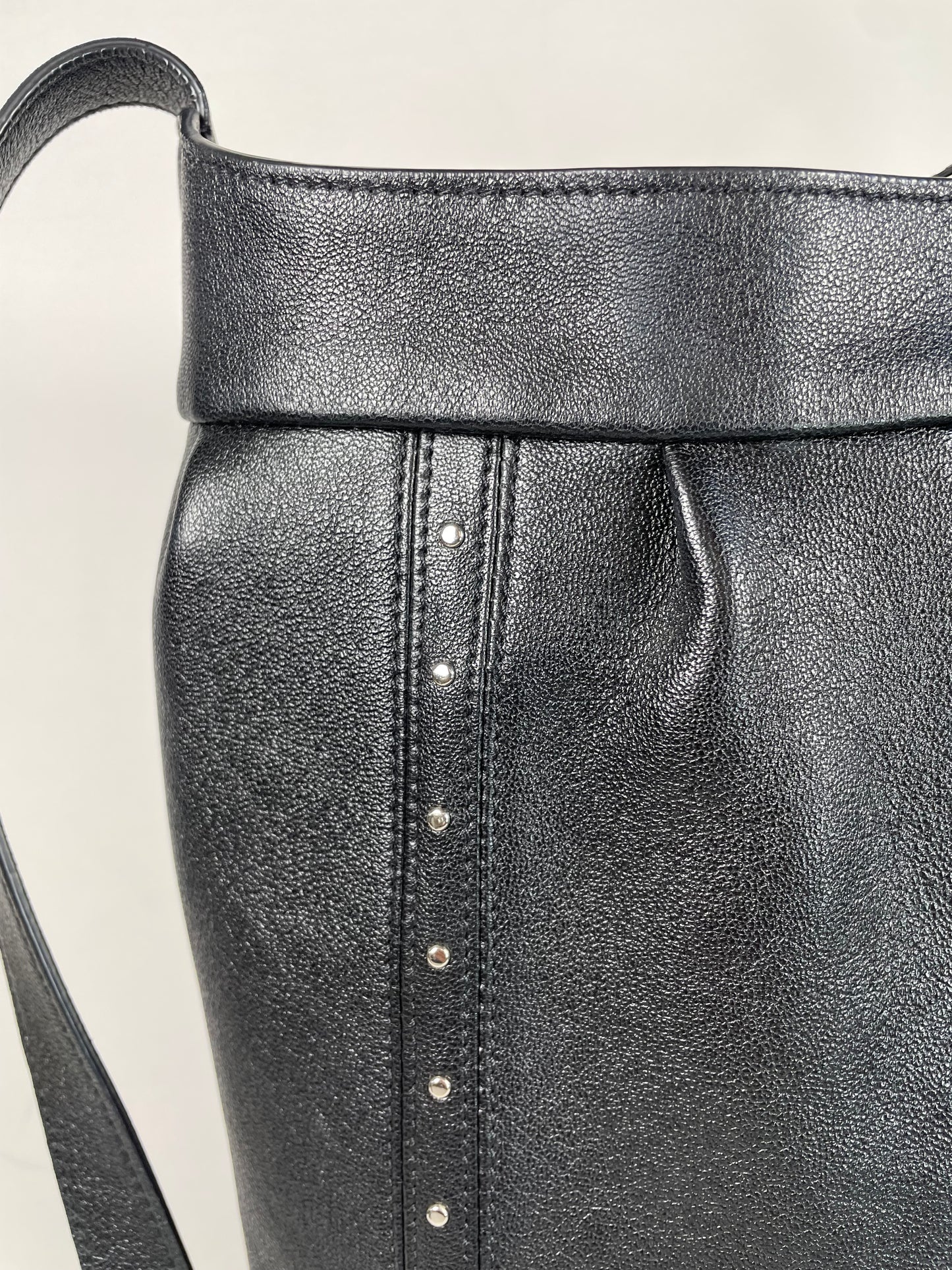 Preloved Celine Studded Shoulder Bucket Bag