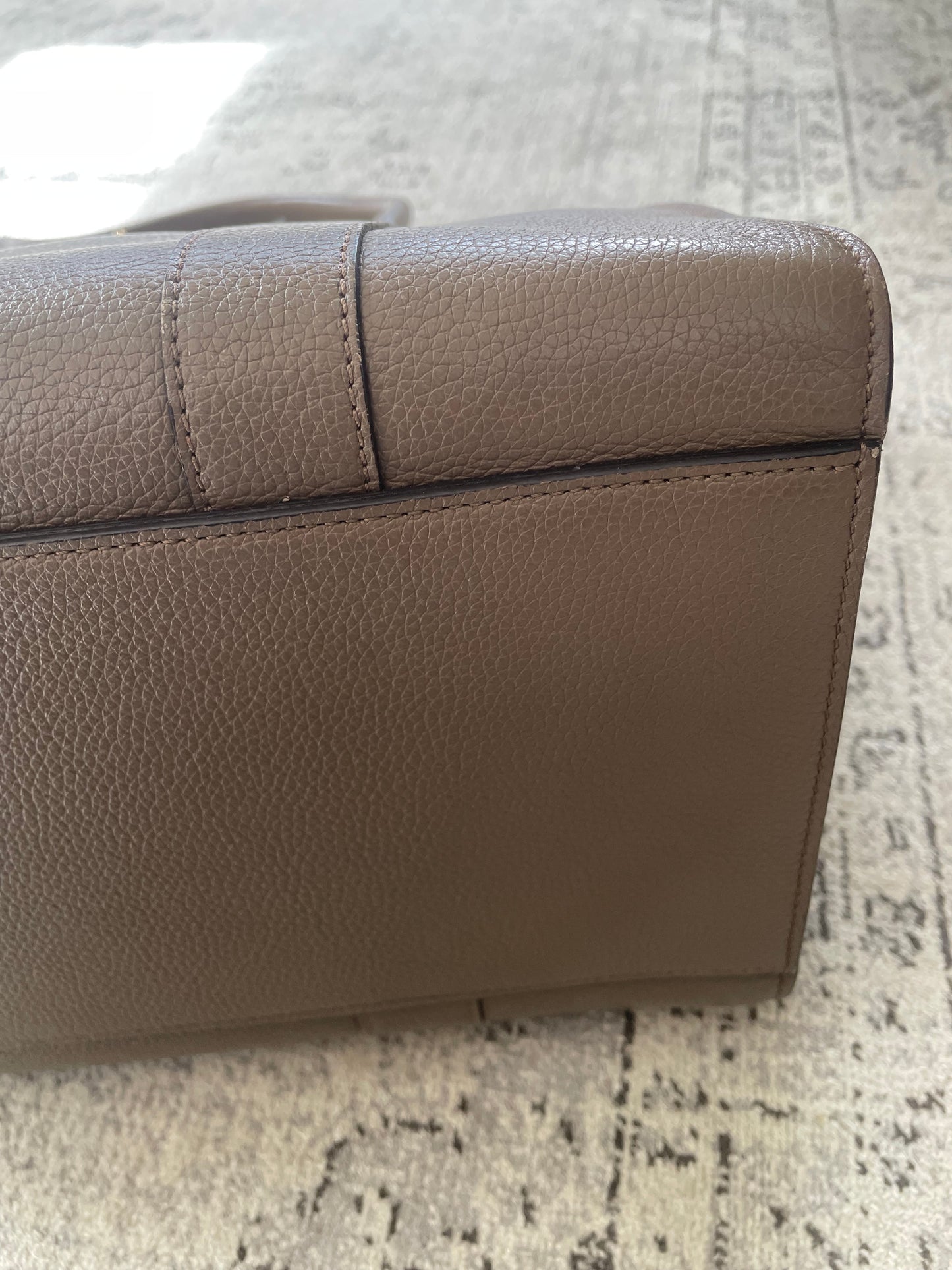 Preloved Mulberry Classic Grain Zipped Bayswater Bag, Large