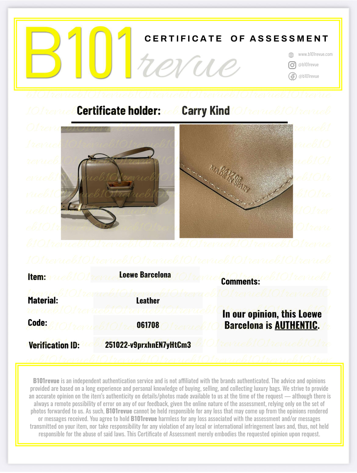 Preloved Loewe Barcelona Crossbody Bag, Medium