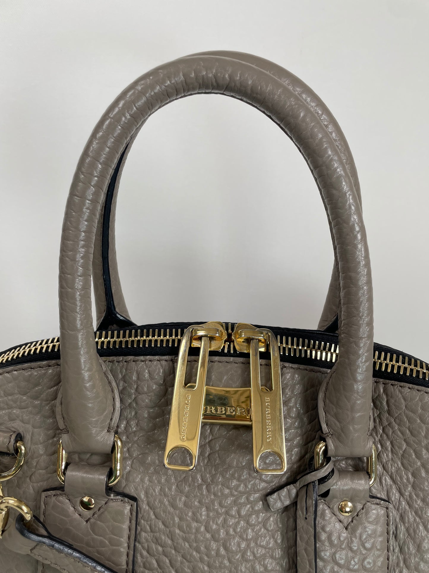 Preloved Burberry Orchard Tote Bag with Long Strap, Medium