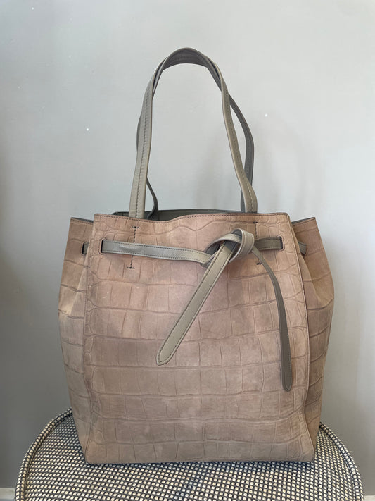 Preloved Celine Cabas Phantom Belt Tote Bag, Small
