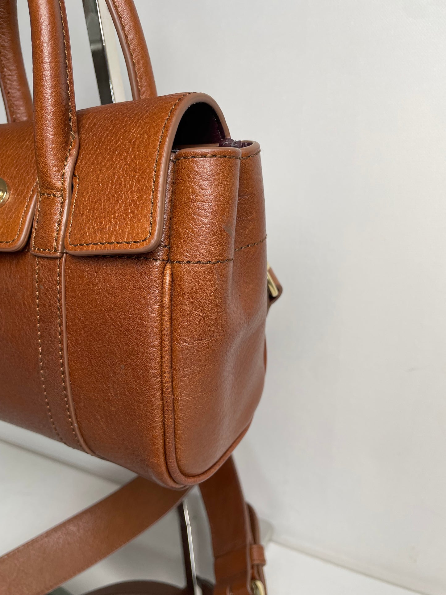 Preloved Mulberry Bayswater Satchel Bag, Mini