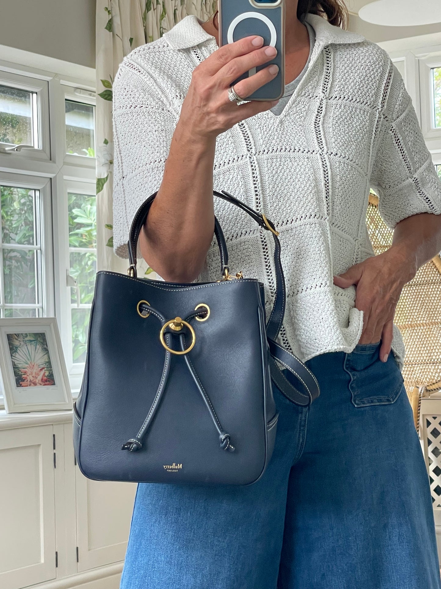 Preloved Mulberry Hampstead Bucket Bag, Medium