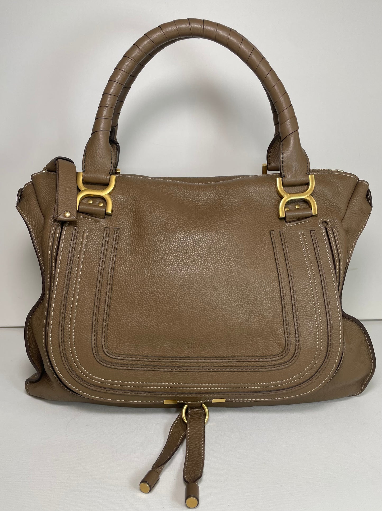 Preloved Chloe Marcie Satchel Shoulder Bag, Large