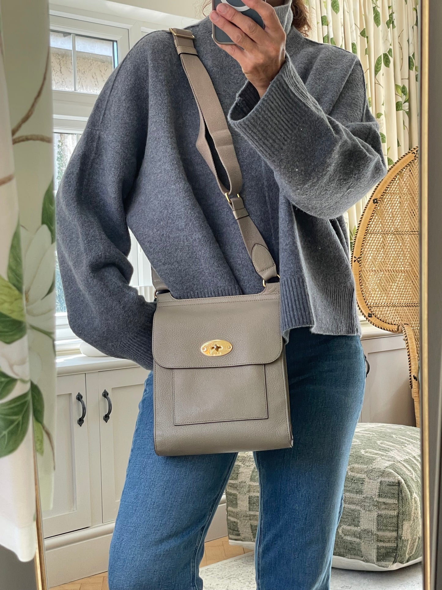 Preloved Anthony Messenger Crossbody Bag, Regular