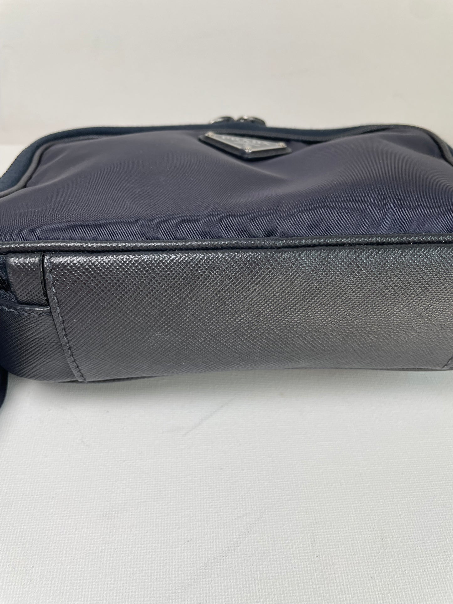 Preloved Prada Re-Nylon and Saffiano leather crossbody camera bag