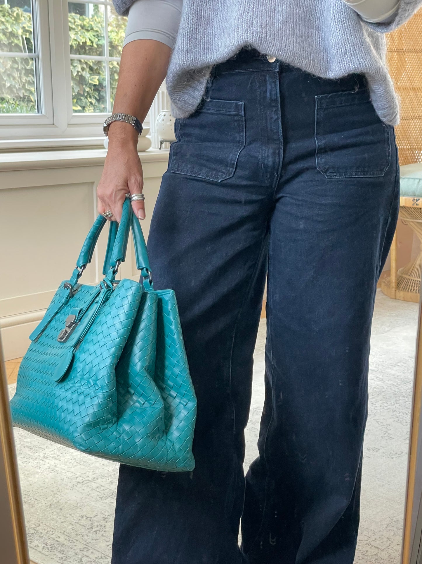 Preloved Bottega Veneta Roma Tote Bag, Large