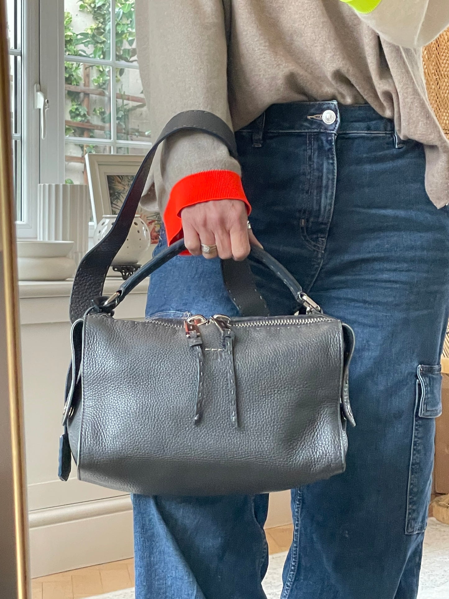 Preloved Fendi Lei Selleria Boston Bag
