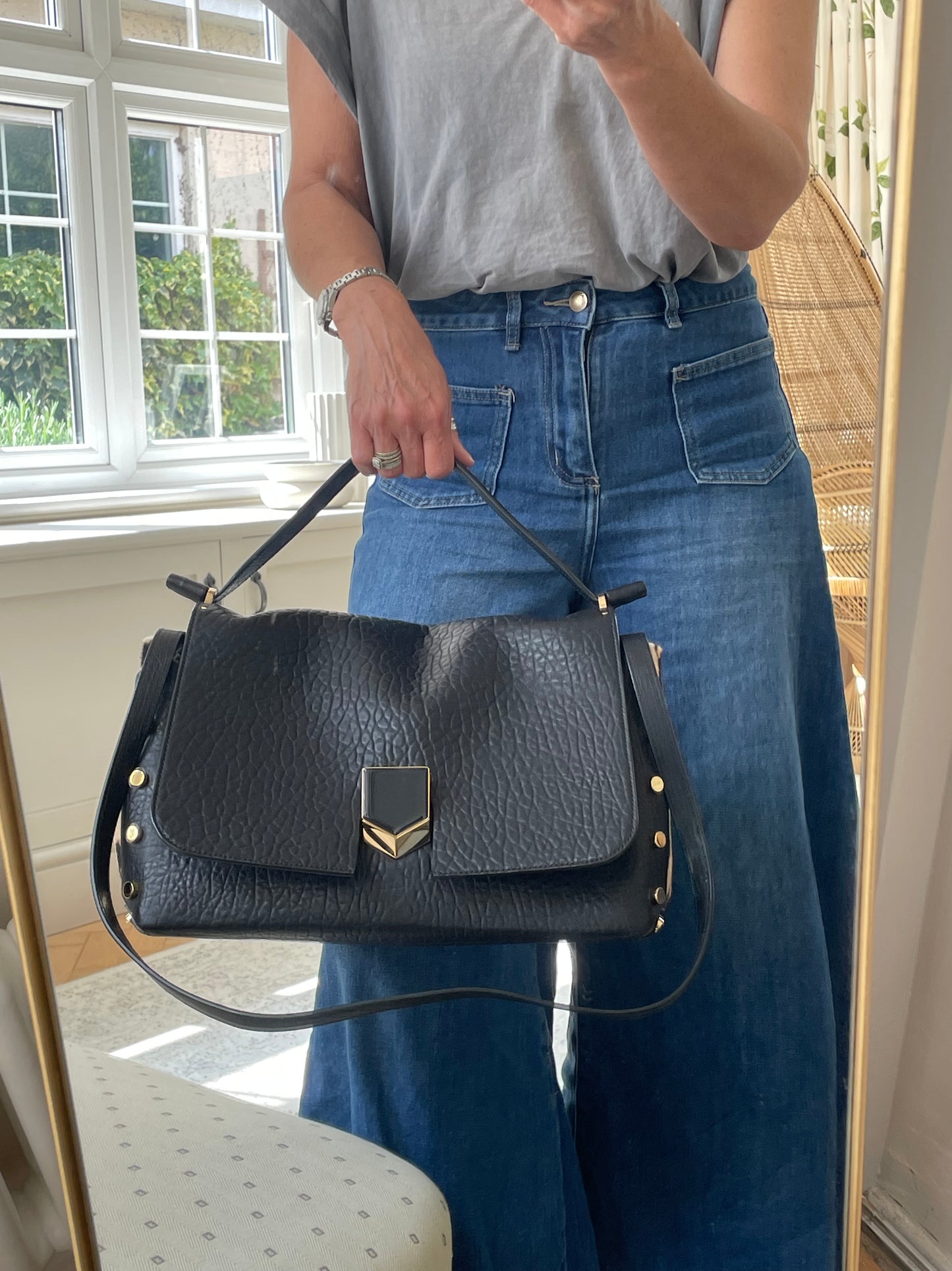 Preloved Jimmy Choo Lockett Shoulder Bag