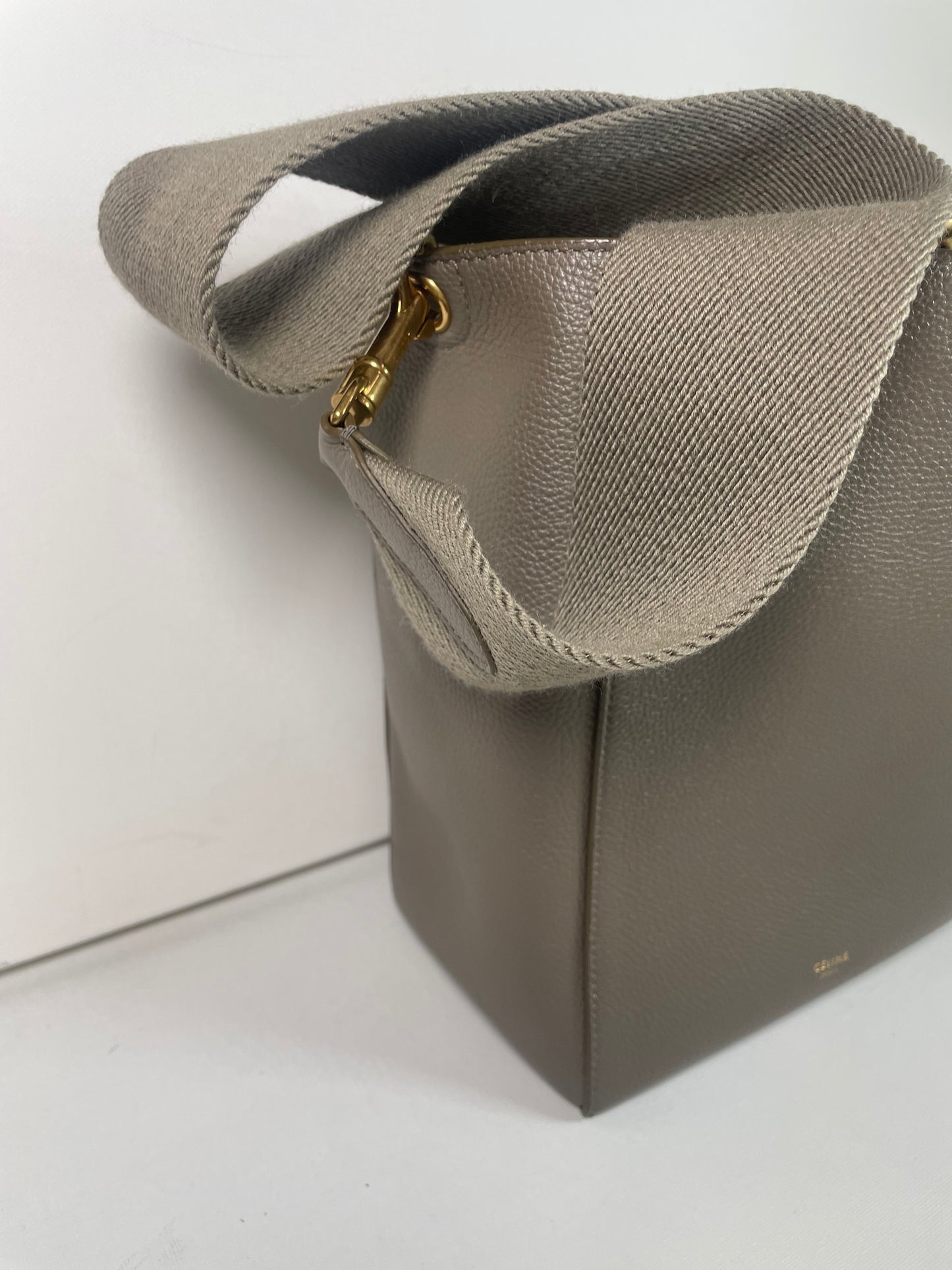 Preloved Celine Sangle Seau Bucket Bag, Small