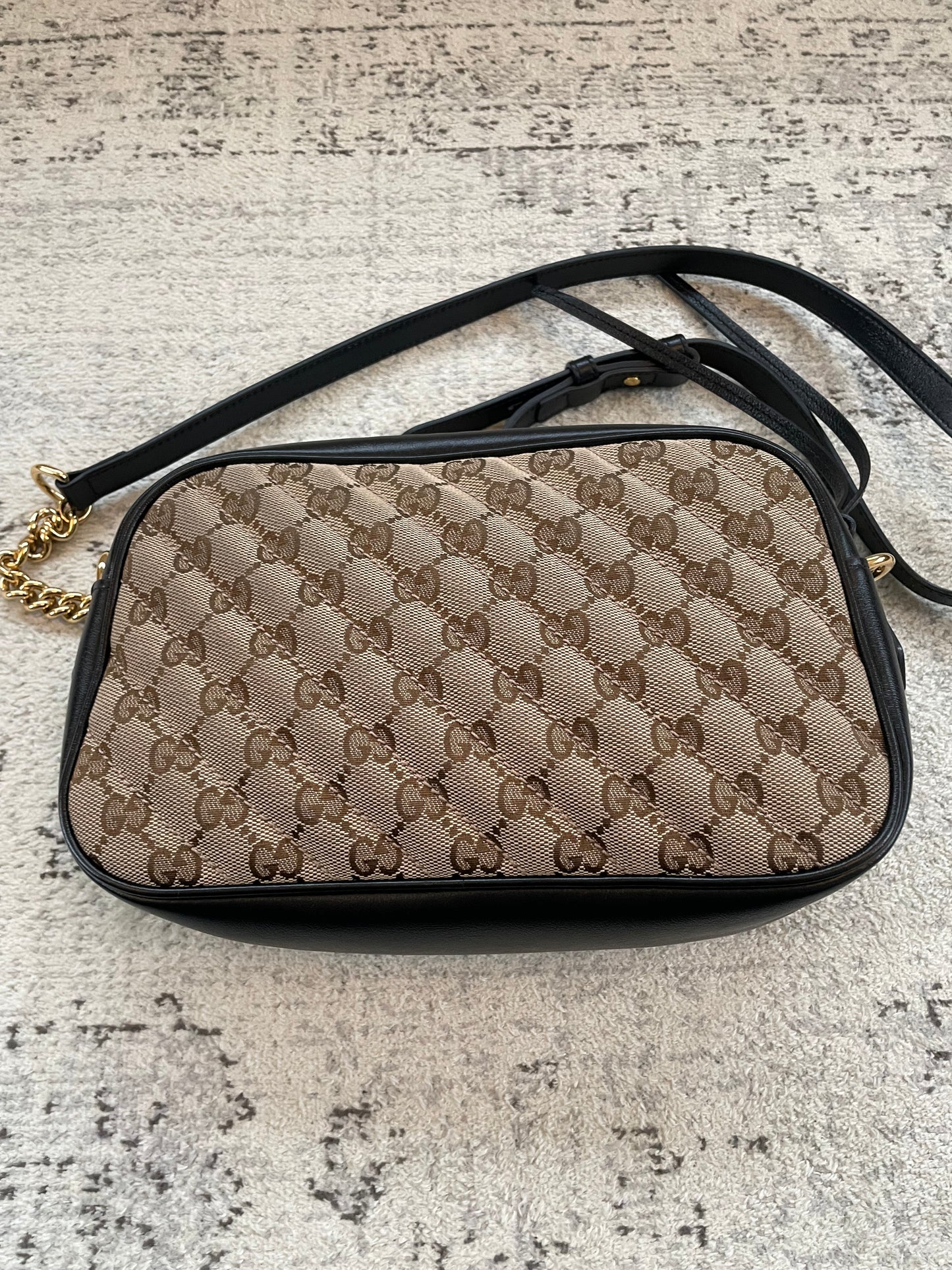 Preloved Gucci Matelasse Diagonal GG Marmont Bag, Small