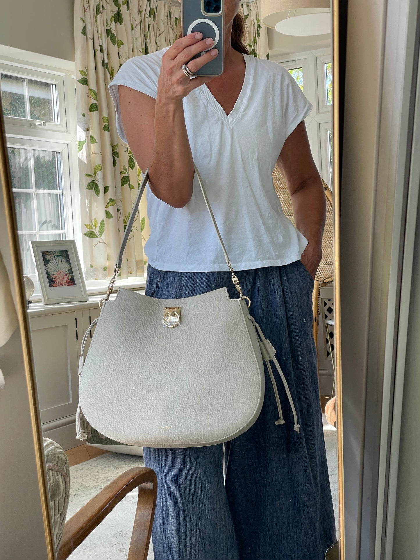 Preloved Mulberry Iris Hobo Shoulder Bag, Large