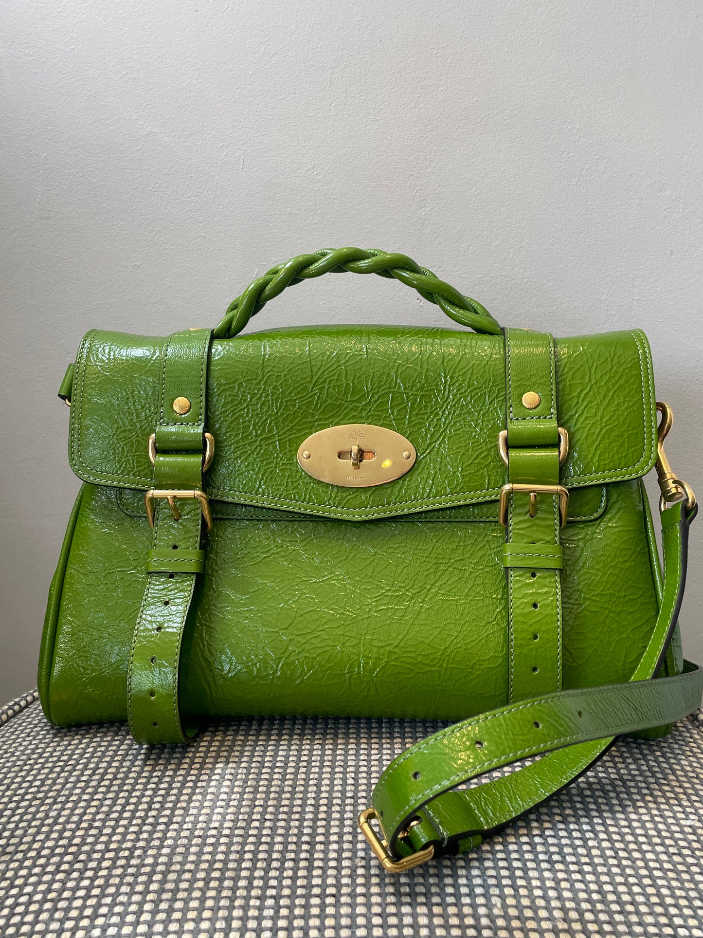 Preloved Mulberry Alexa Satchel Bag, Regular