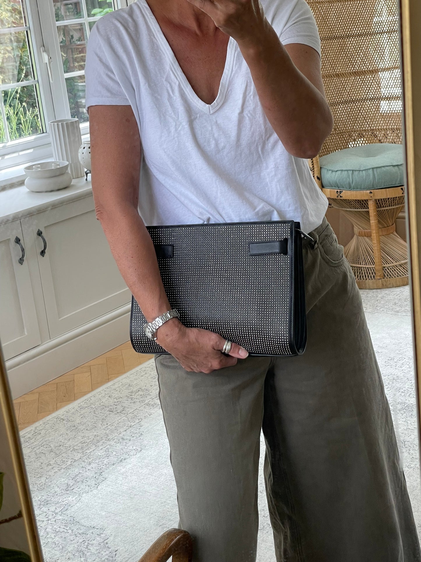 Preloved Saint Laurent Sac De Jour Clutch Bag