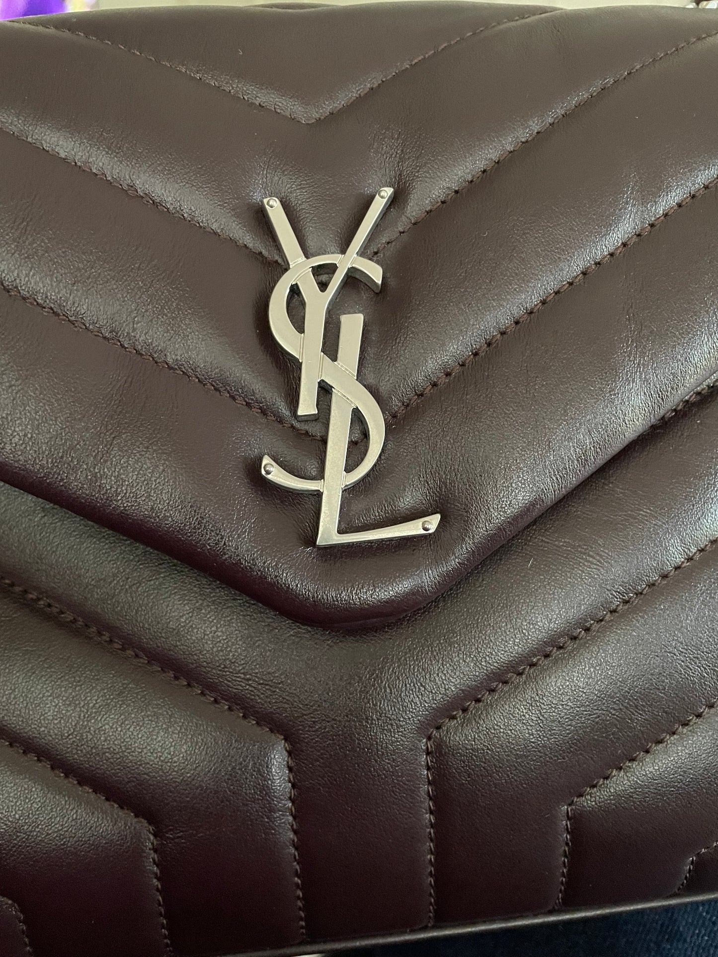Preloved Yves Saint Laurent Quilted LouLou Shoulder Bag, Small