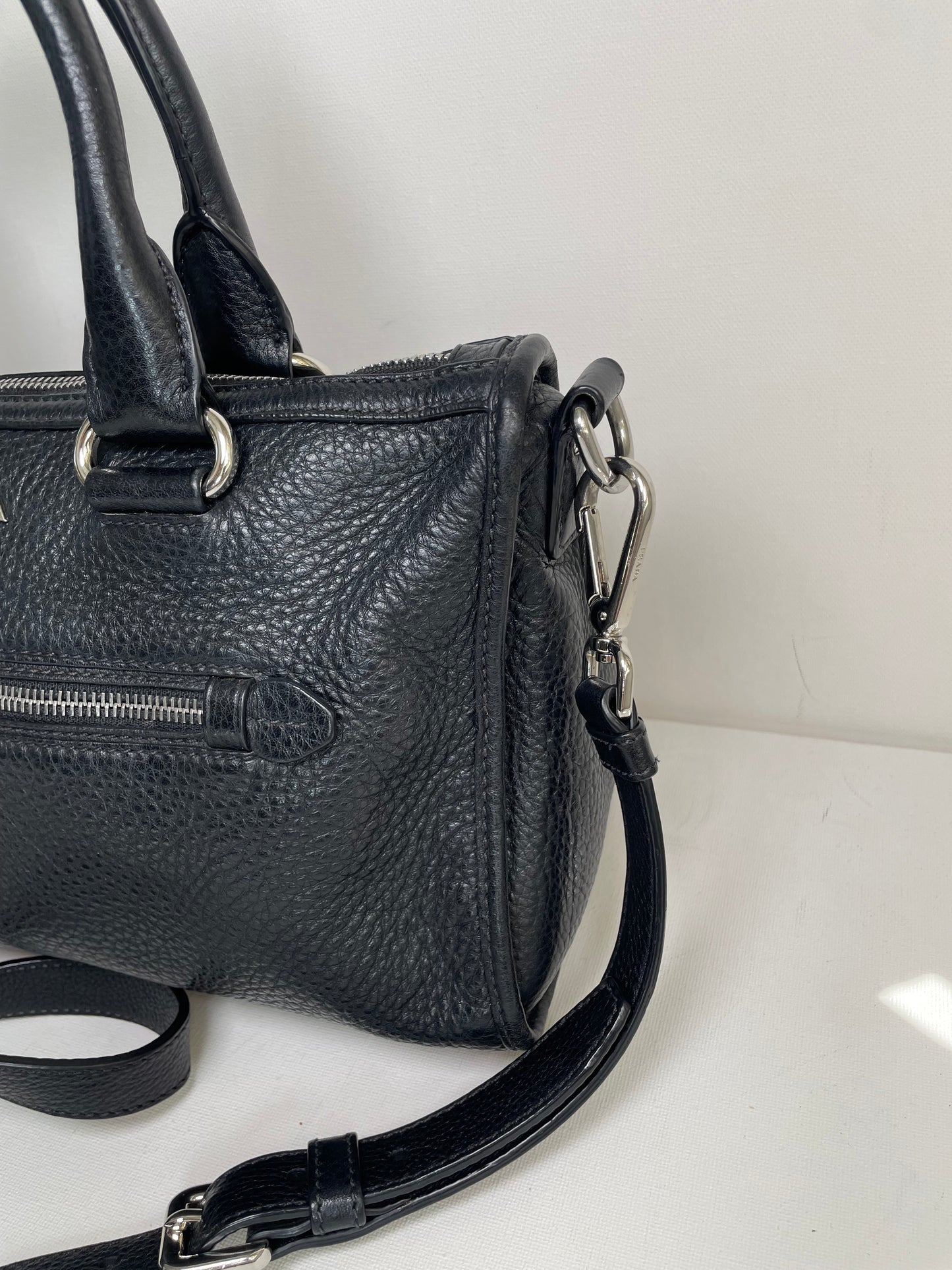 Preloved Prada Vitello Daino Bauletto Bag, Small