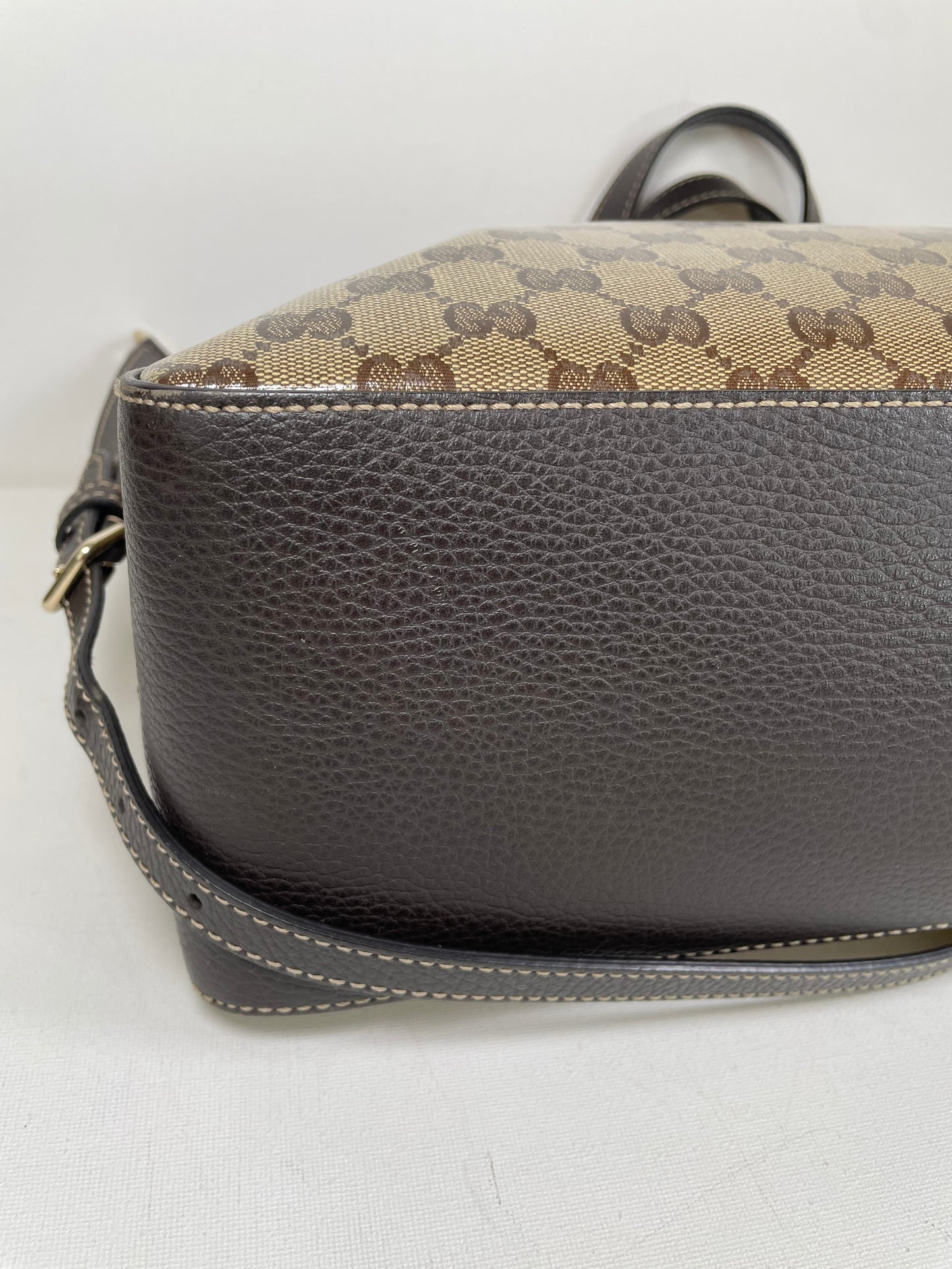Preloved Gucci GG Crystal Coated Canvas Belted Tote Bag