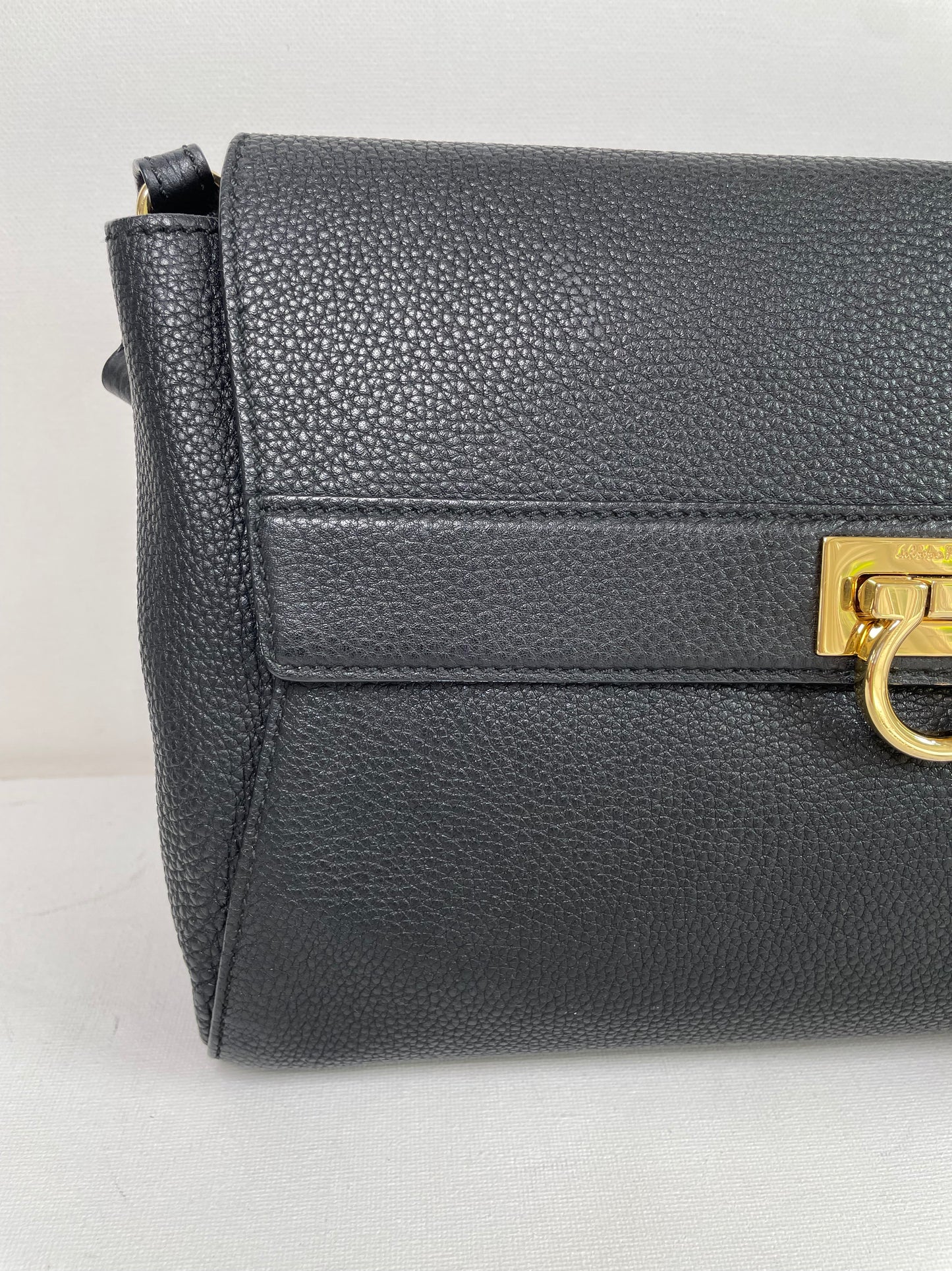 Preloved Salvatore Ferragamo Calfskin Abbey Crossbody Bag