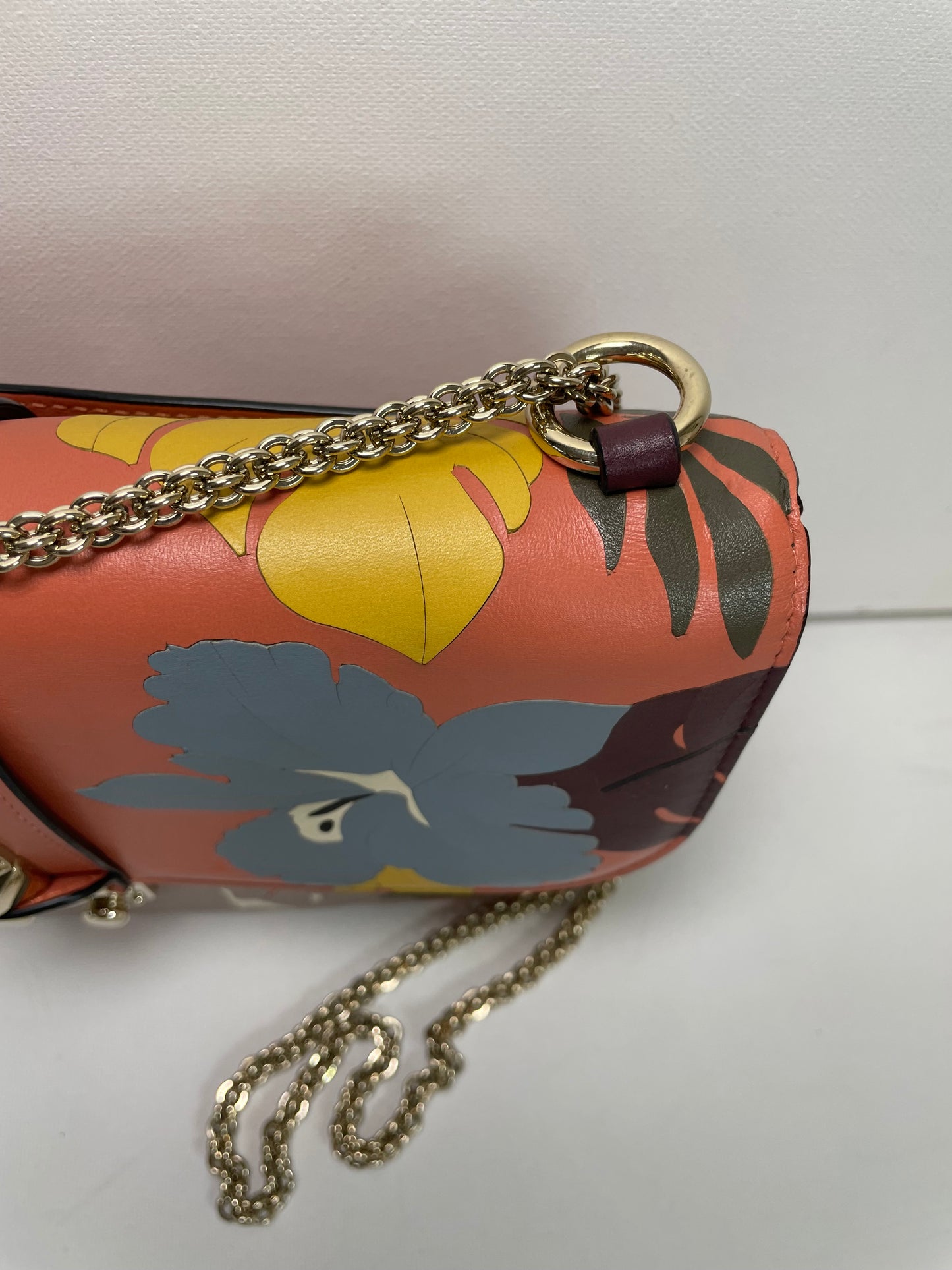 Preloved Valentino Garavani, Vitello Floral Glam Lock Rockstud Flap bag, Medium