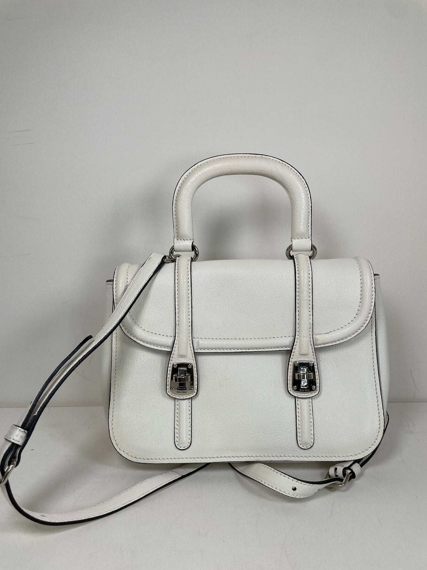 Preloved Miu Miu Double Turn Lock Satchel bag