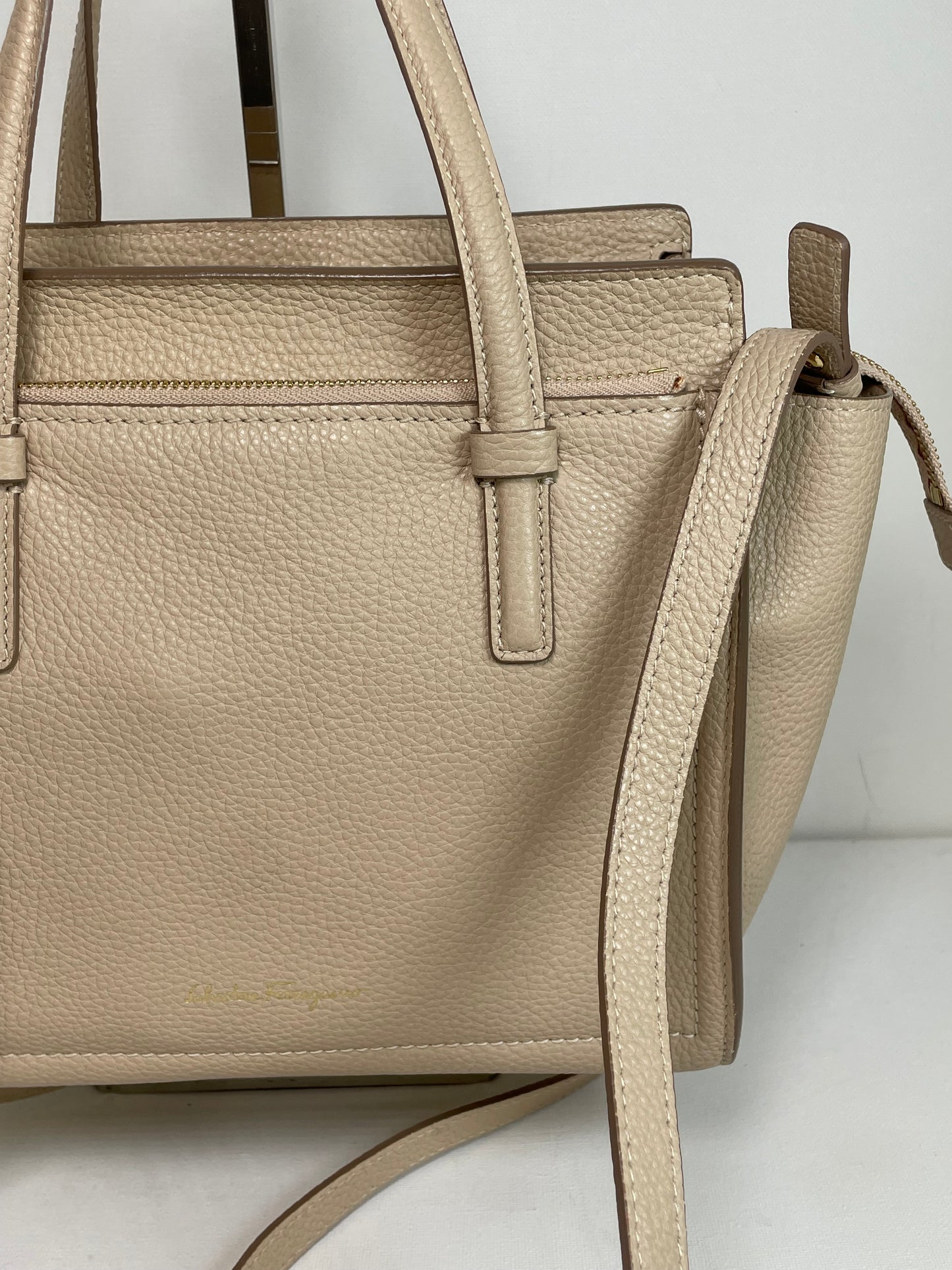 Preloved Salvatore Ferragamo Double Handle Amy Tote Bag, Small