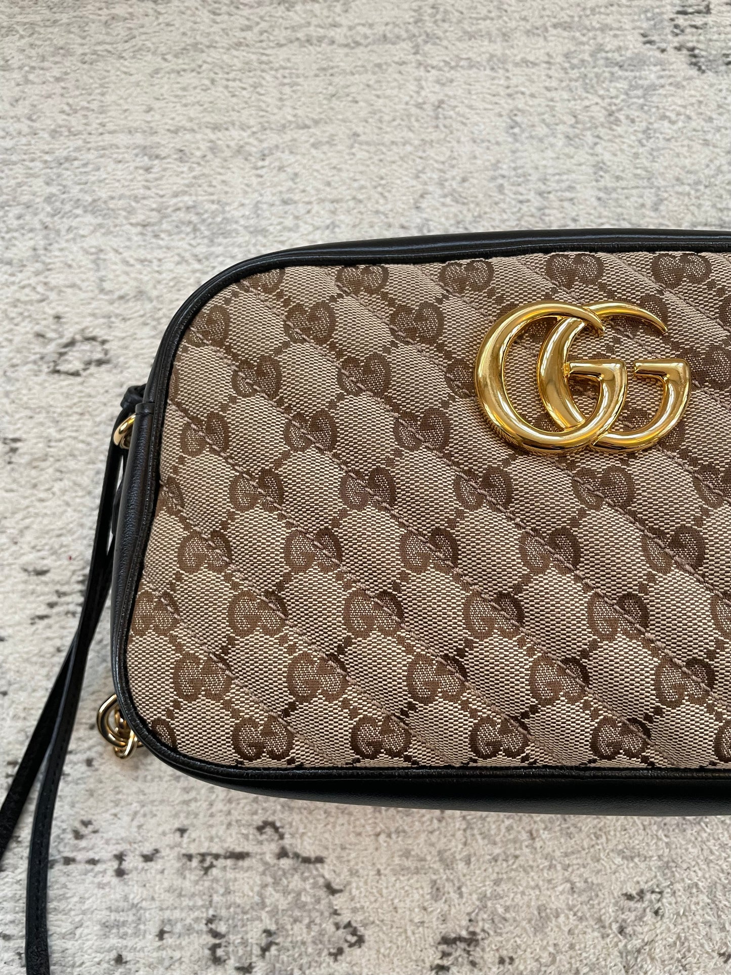 Preloved Gucci Matelasse Diagonal GG Marmont Bag, Small