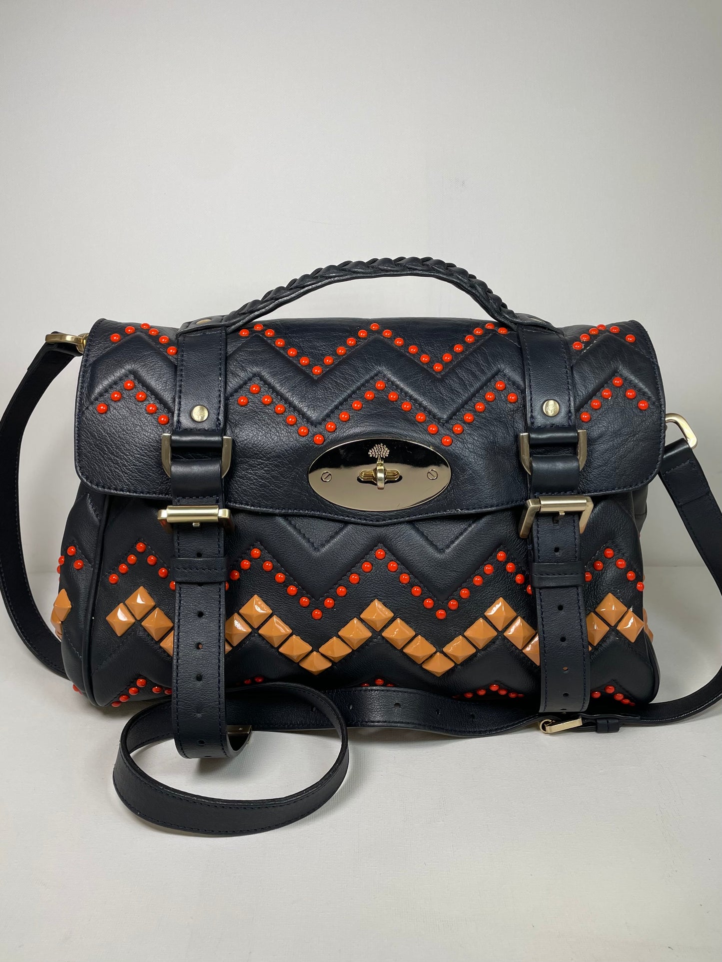 Preloved Mulberry Alexa Limited Edition ZigZag Satchel Bag, Medium