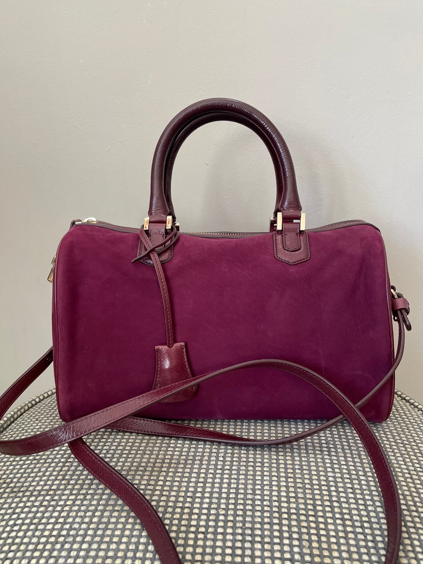 Preloved Giorgio Armani Boston Bag with long strap