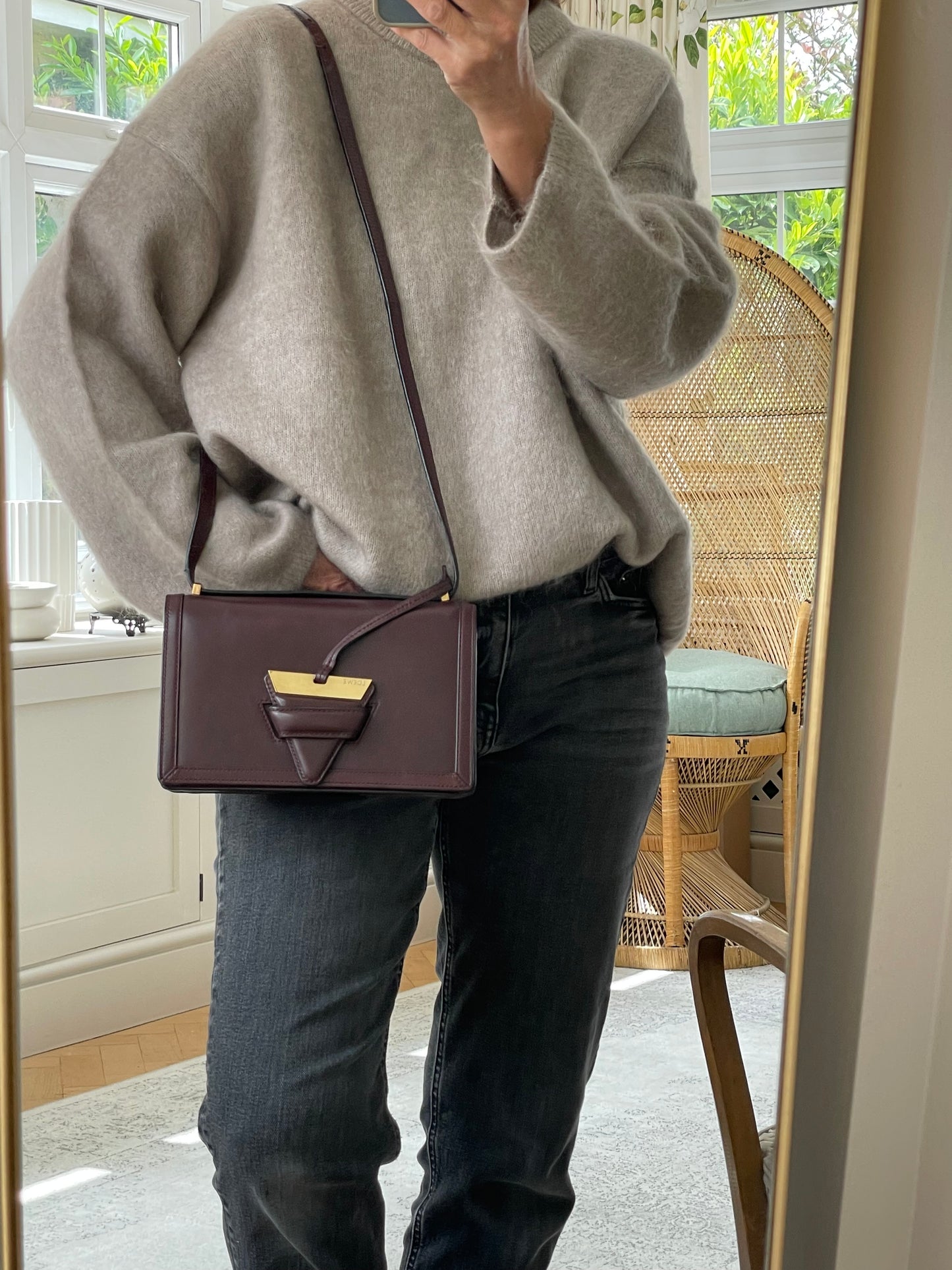 Preloved Loewe Barcelona Crossbody Bag, Medium