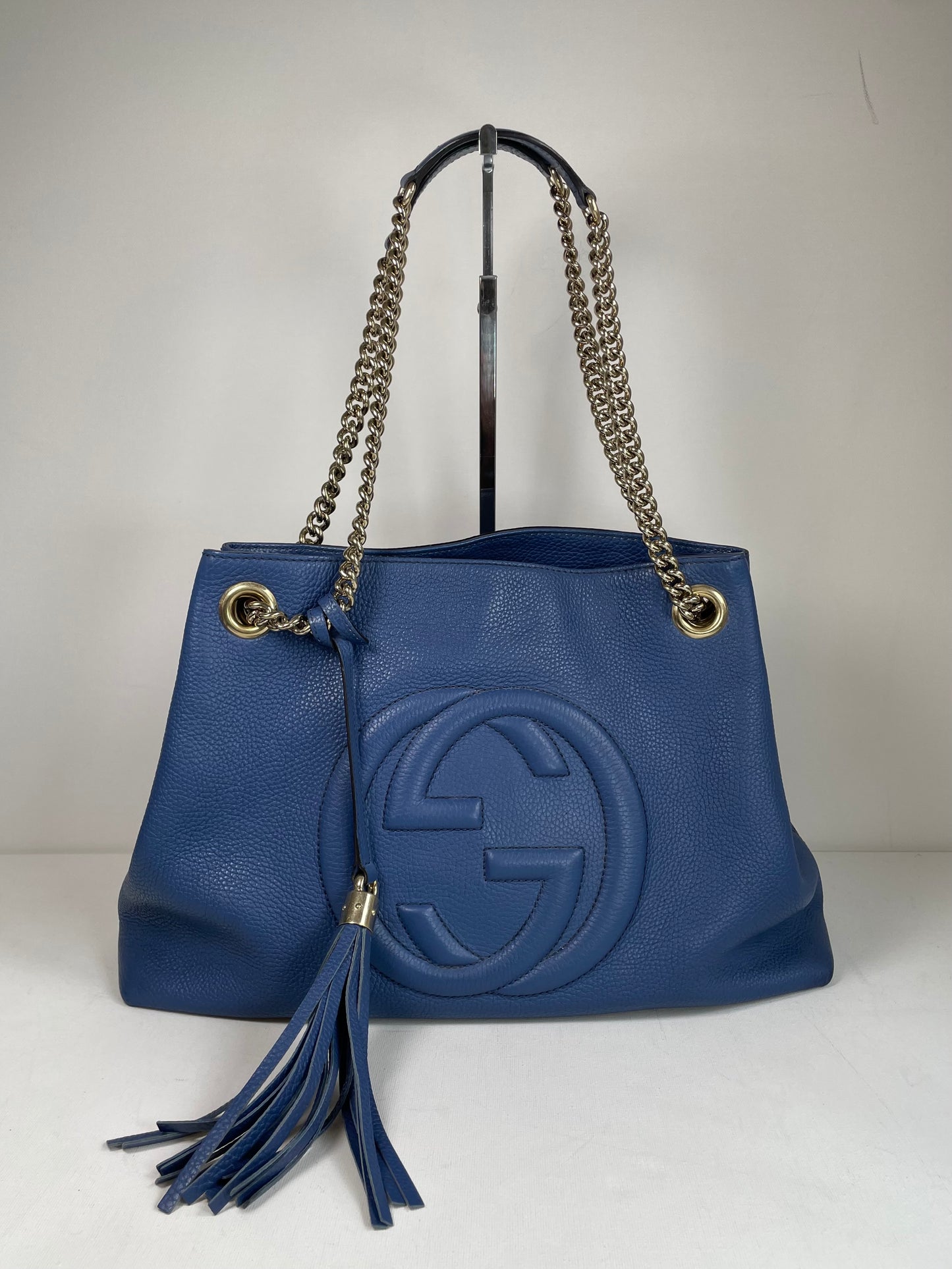 Preloved Gucci Soho Chain Shoulder Tote Bag, Medium