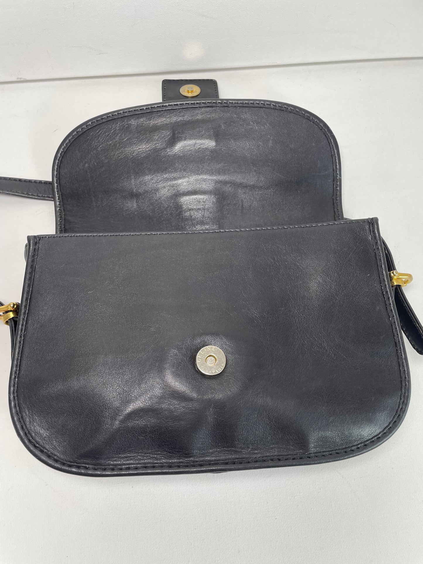 Preloved Celine Lock Shoulder Bag, Vintage
