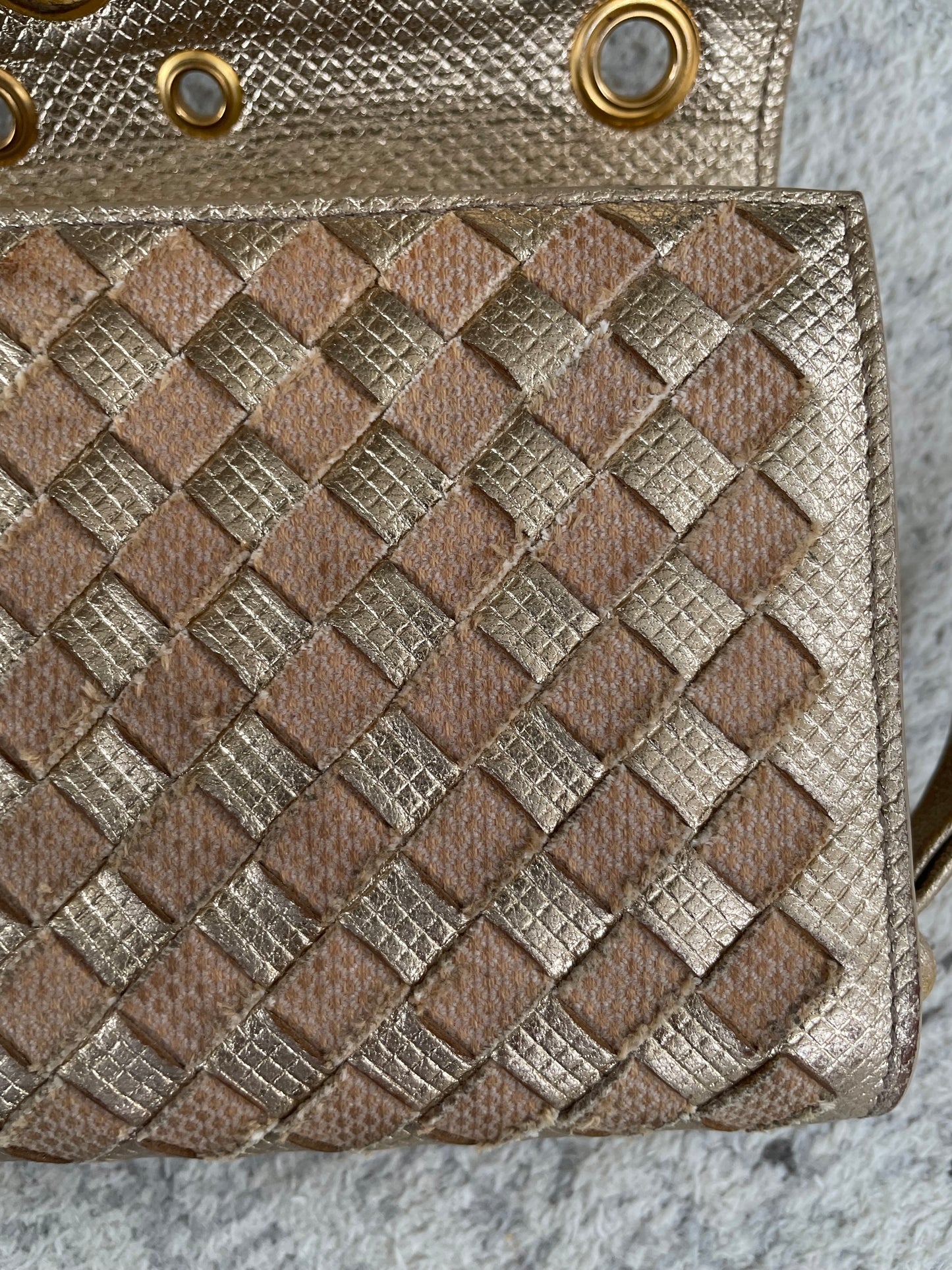 Preloved Bottega Veneta Intrecciato Grommet Continental Wallet