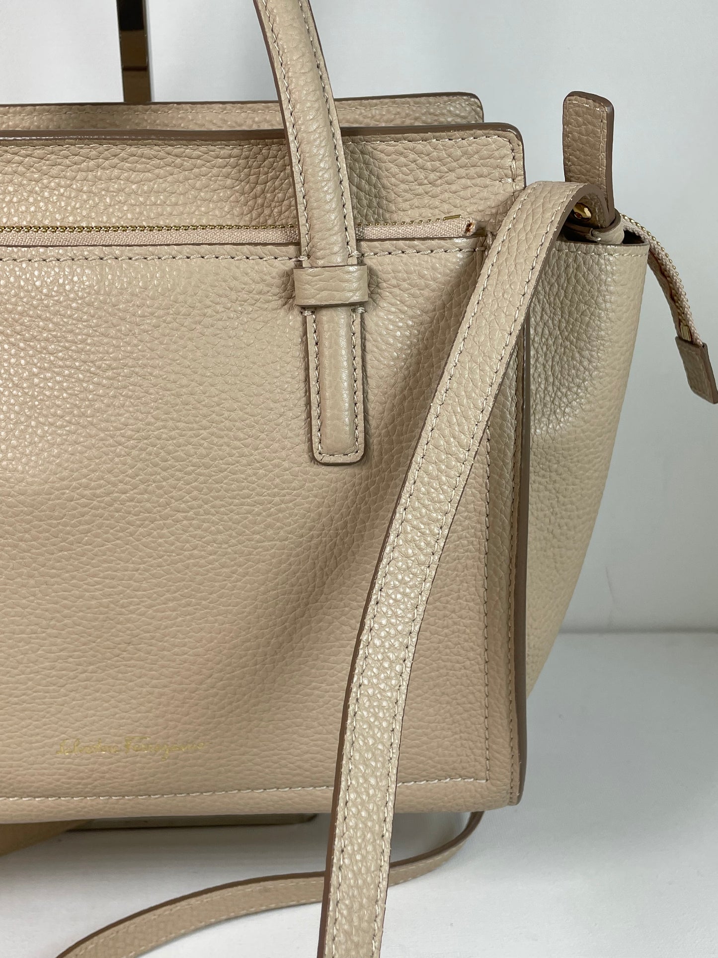 Preloved Salvatore Ferragamo Double Handle Amy Tote Bag, Small