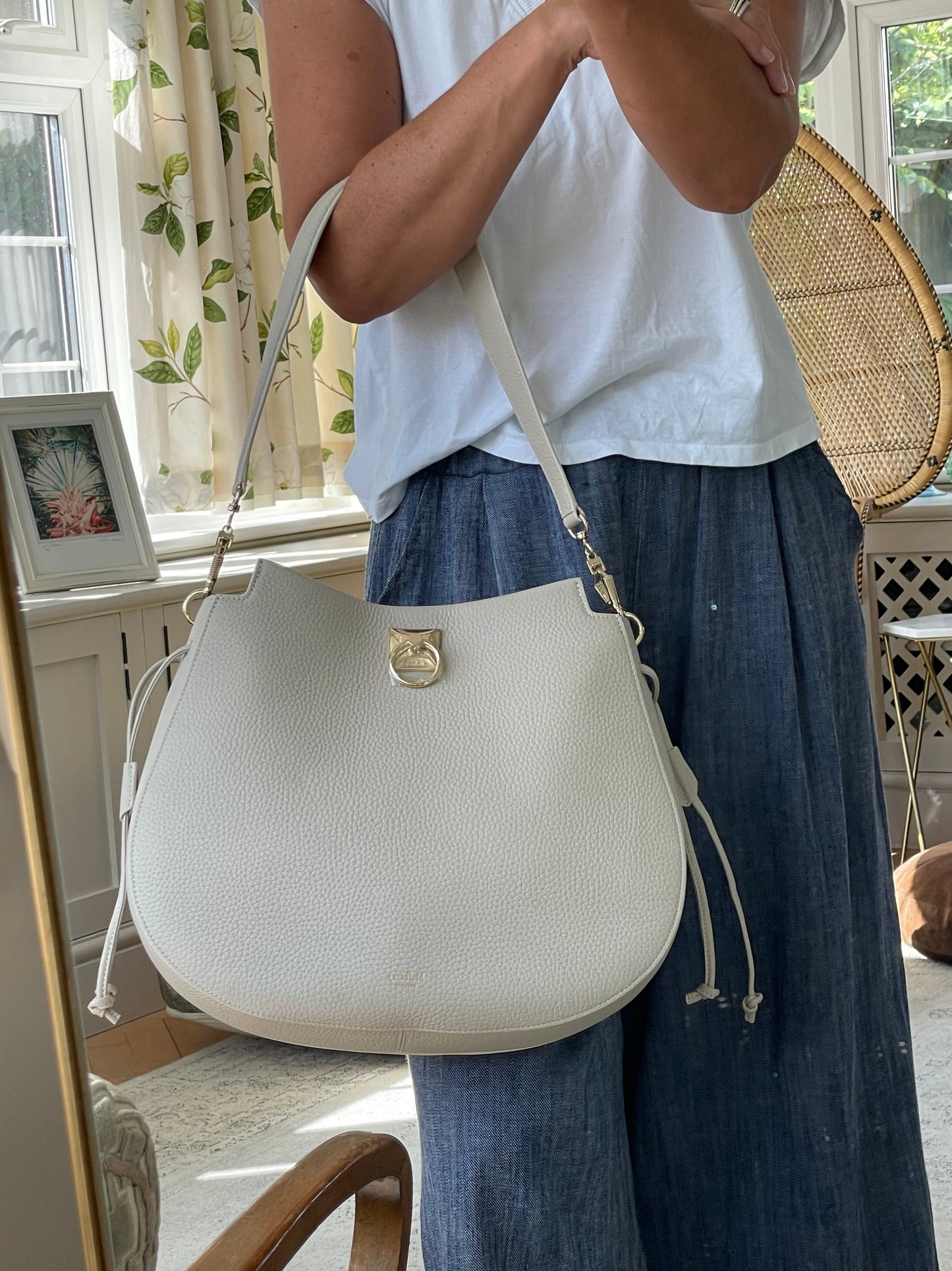 Preloved Mulberry Iris Hobo Shoulder Bag, Large