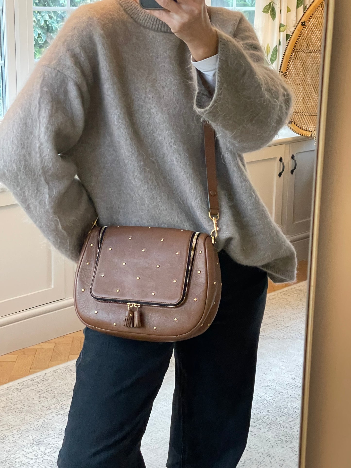 Preloved Anya Hindmarch Vere Satchel Bag, Medium