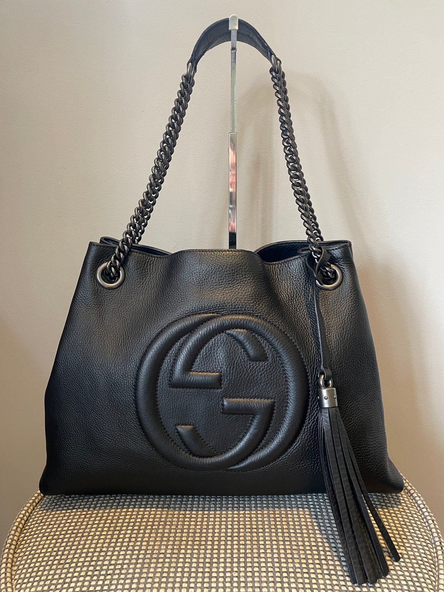 Preloved Gucci Soho Chain Double Handle Shoulder Tote Bag
