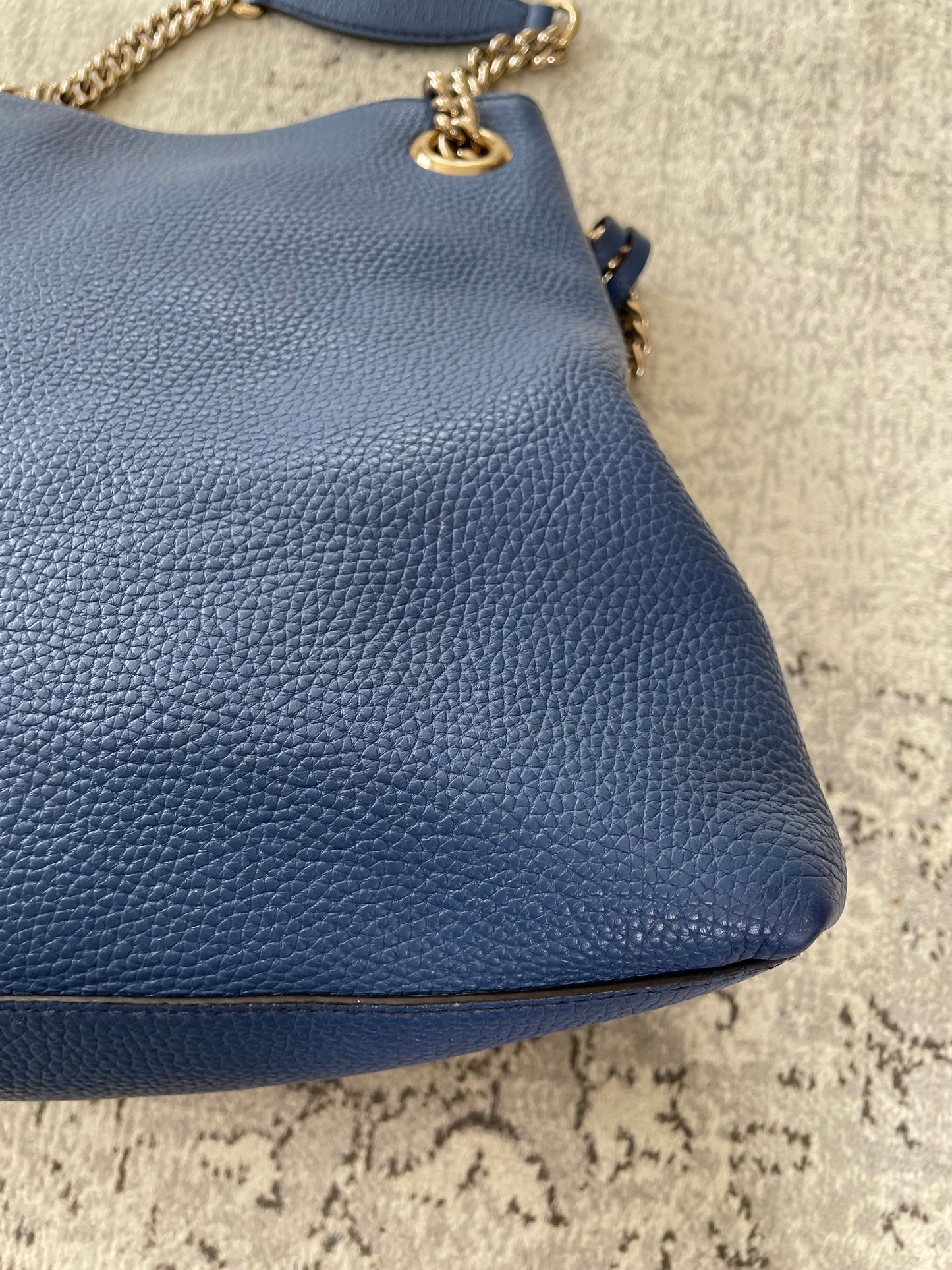 Preloved Gucci Soho Chain Shoulder Tote Bag, Medium