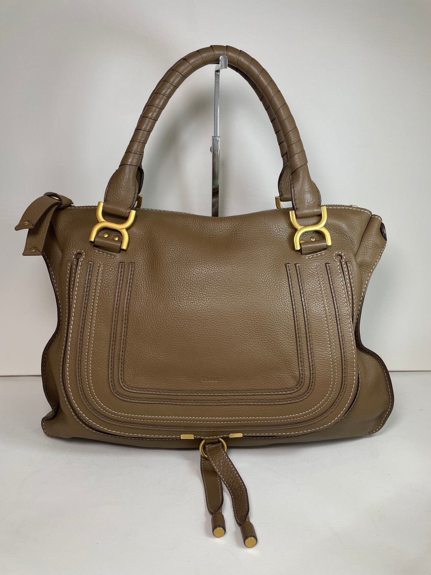 Preloved Chloe Marcie Satchel Shoulder Bag, Large